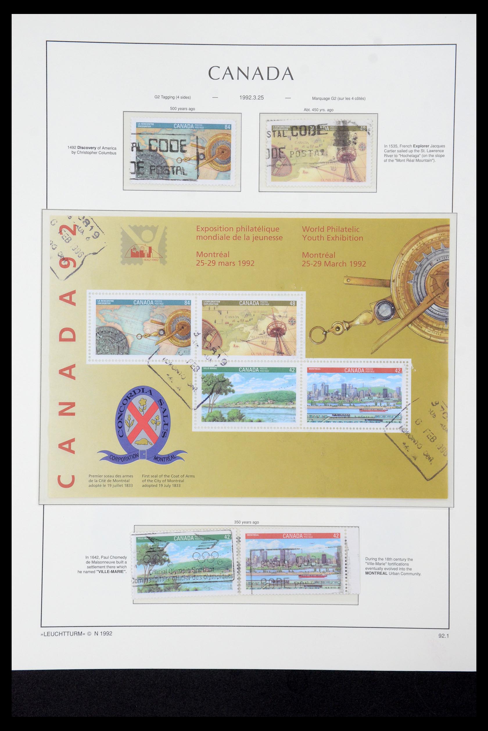 35336 260 - Postzegelverzameling 35336 Canada en provincies 1851-1995.