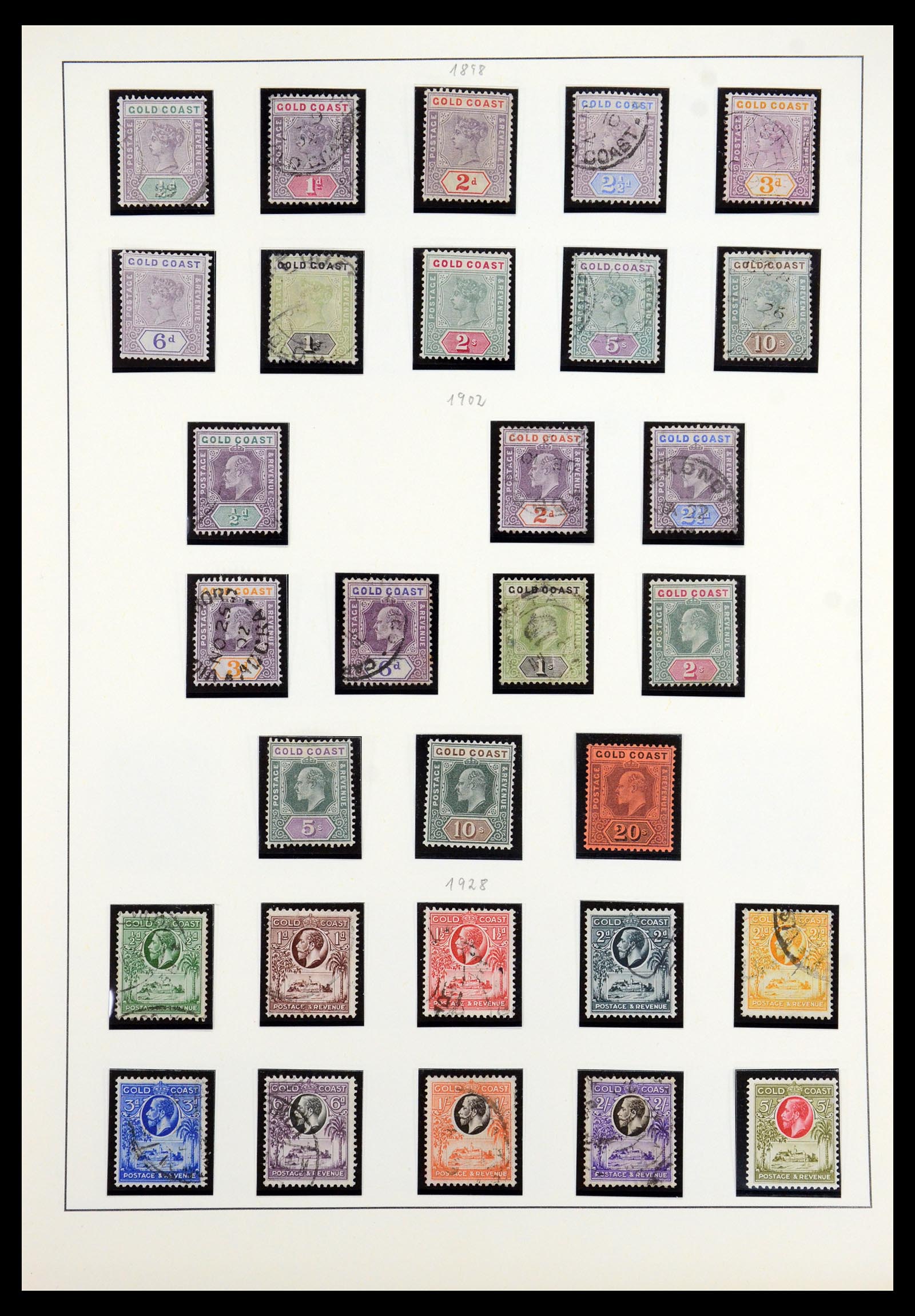 35359 003 - Postzegelverzameling 35359 Goudkust 1875-1952.
