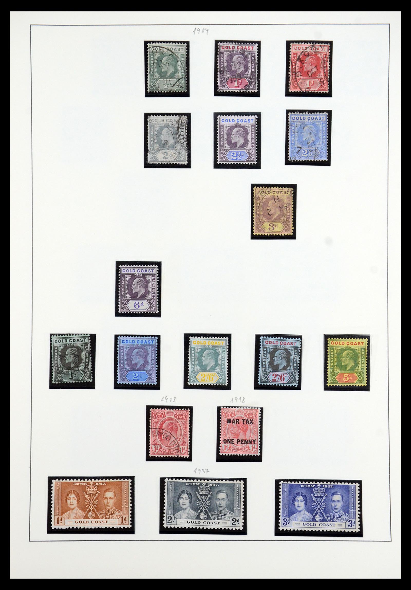 35359 004 - Postzegelverzameling 35359 Goudkust 1875-1952.