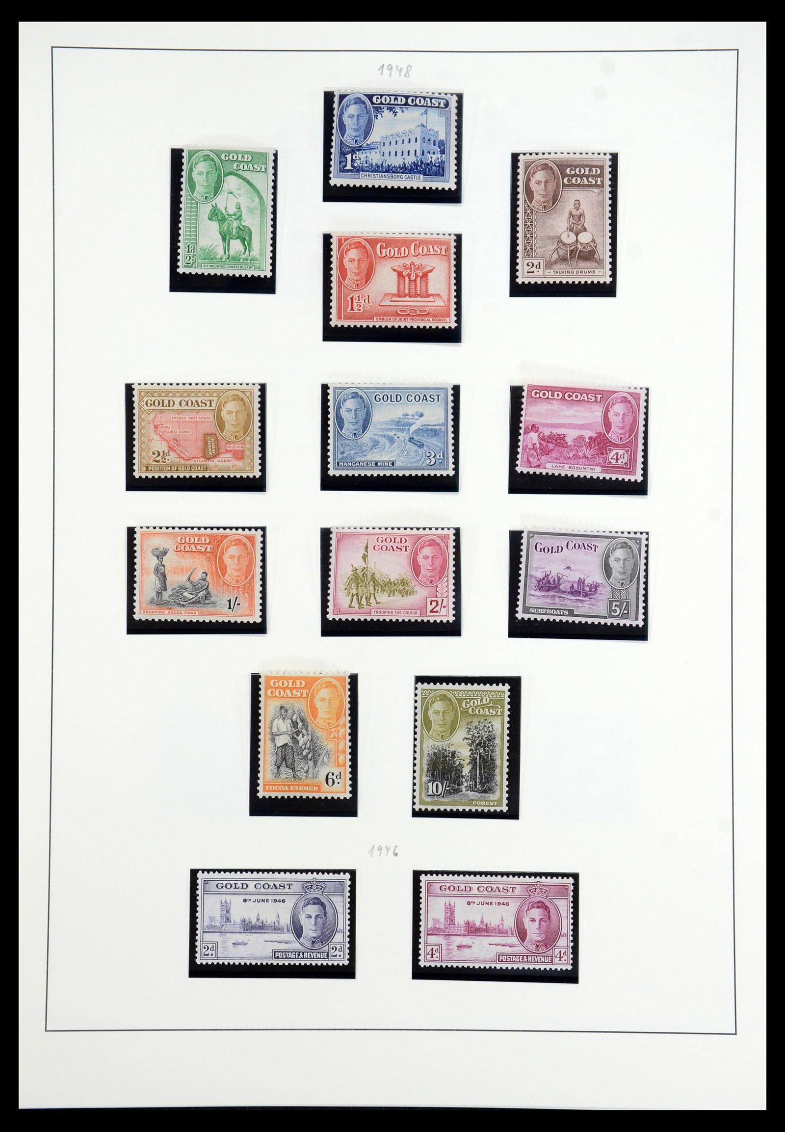 35359 007 - Postzegelverzameling 35359 Goudkust 1875-1952.