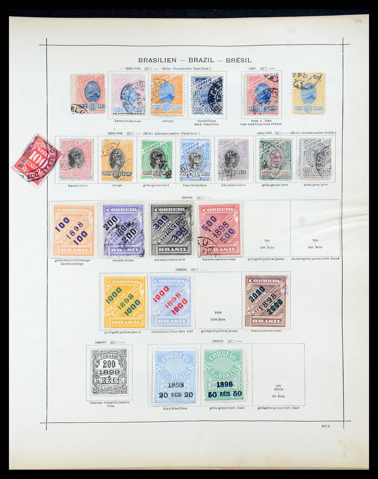 35362 005 - Stamp Collection 35362 Brazil 1844-1930.