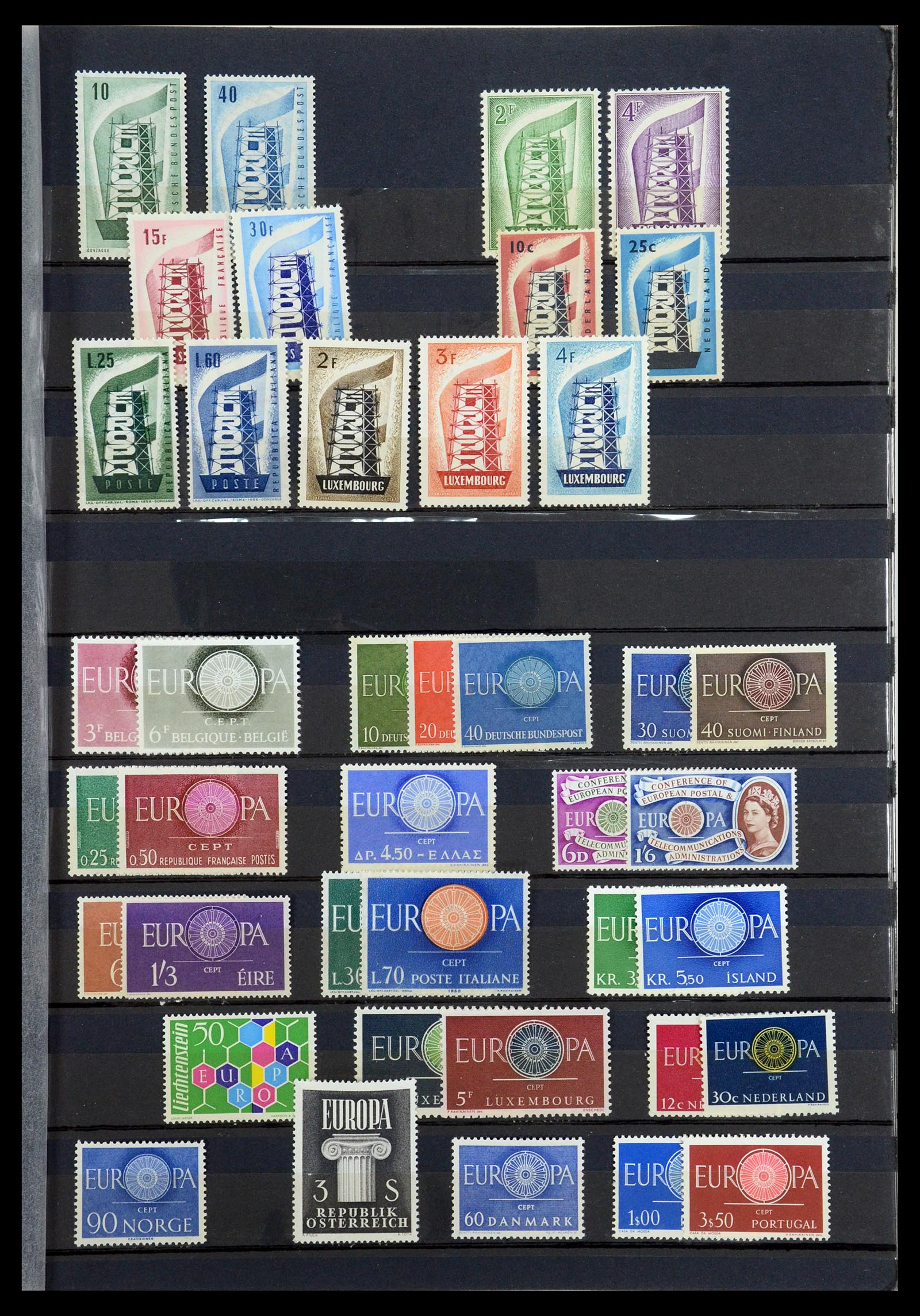35416 001 - Postzegelverzameling 35416 Europa CEPT 1956-2008.