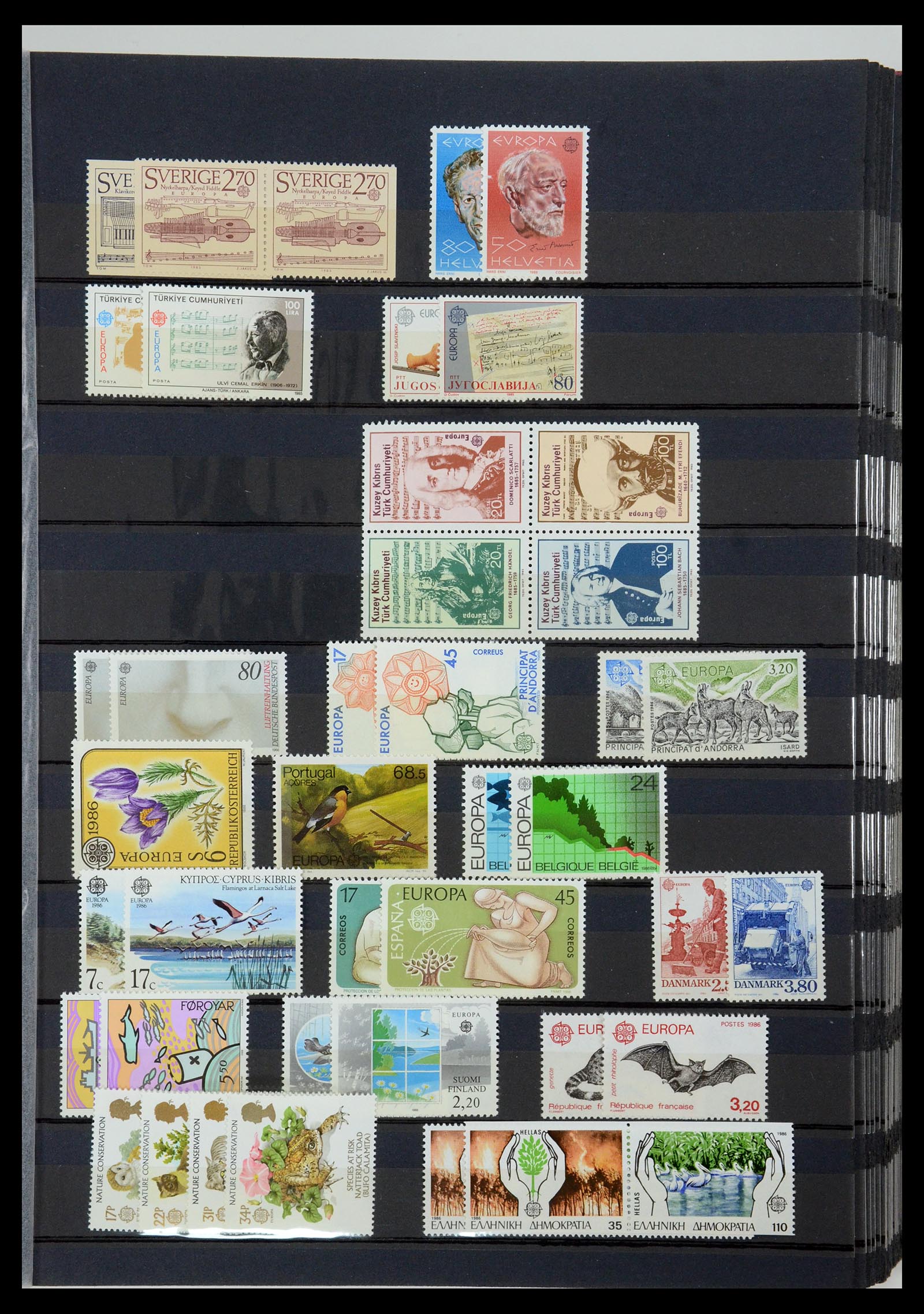 35416 014 - Postzegelverzameling 35416 Europa CEPT 1956-2008.