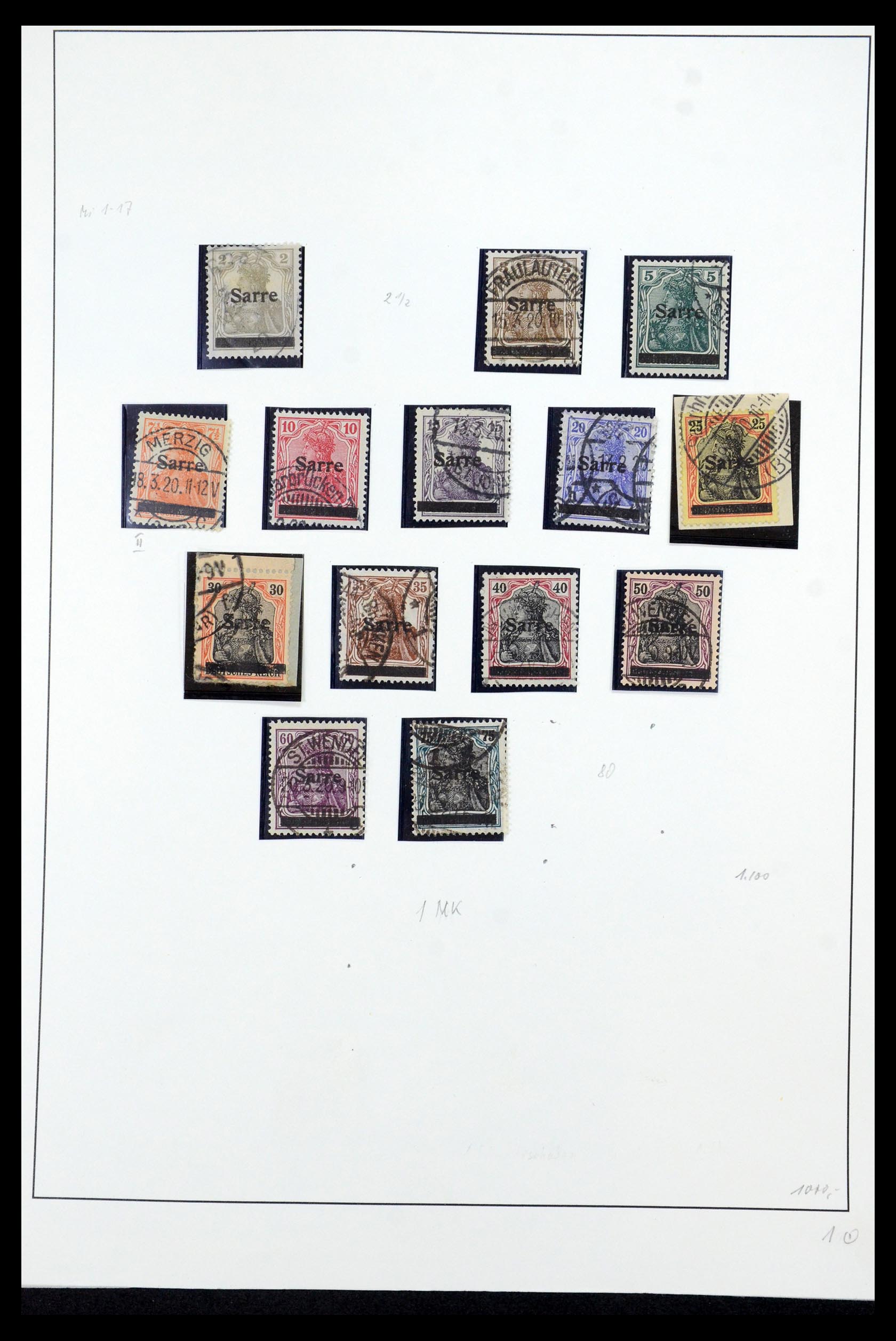 35435 003 - Postzegelverzameling 35435 Saar 1920-1959.