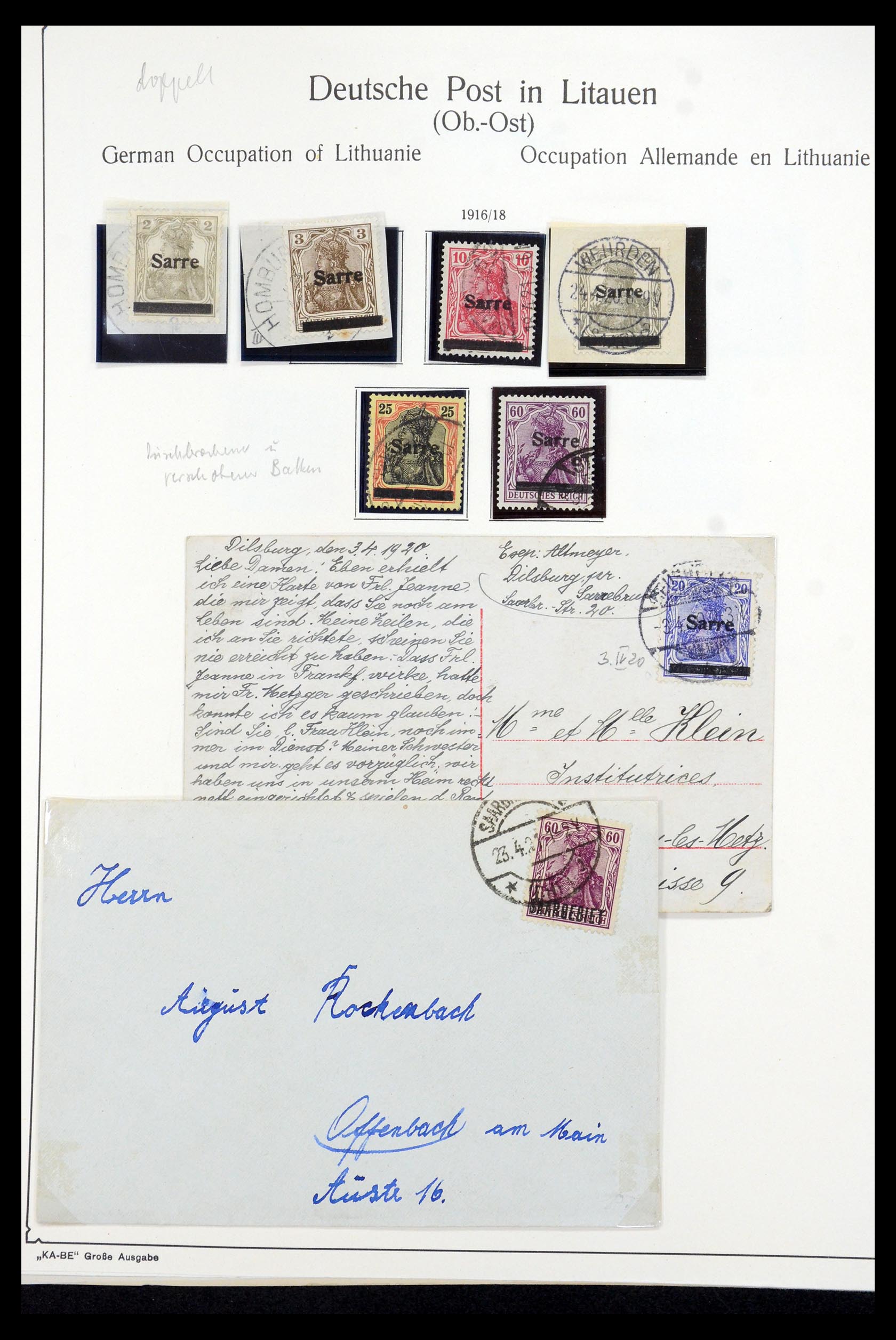35435 004 - Postzegelverzameling 35435 Saar 1920-1959.