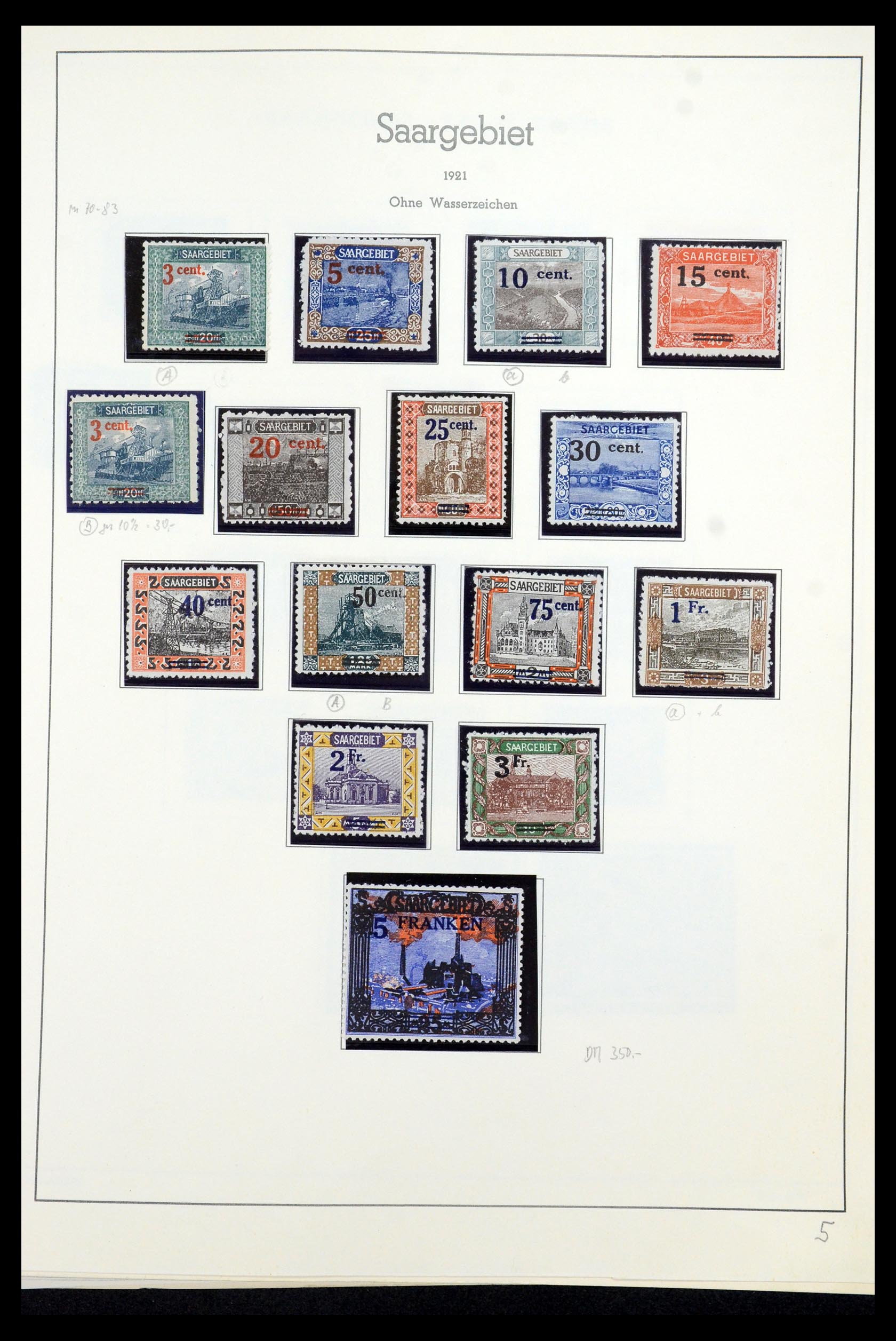 35435 011 - Postzegelverzameling 35435 Saar 1920-1959.