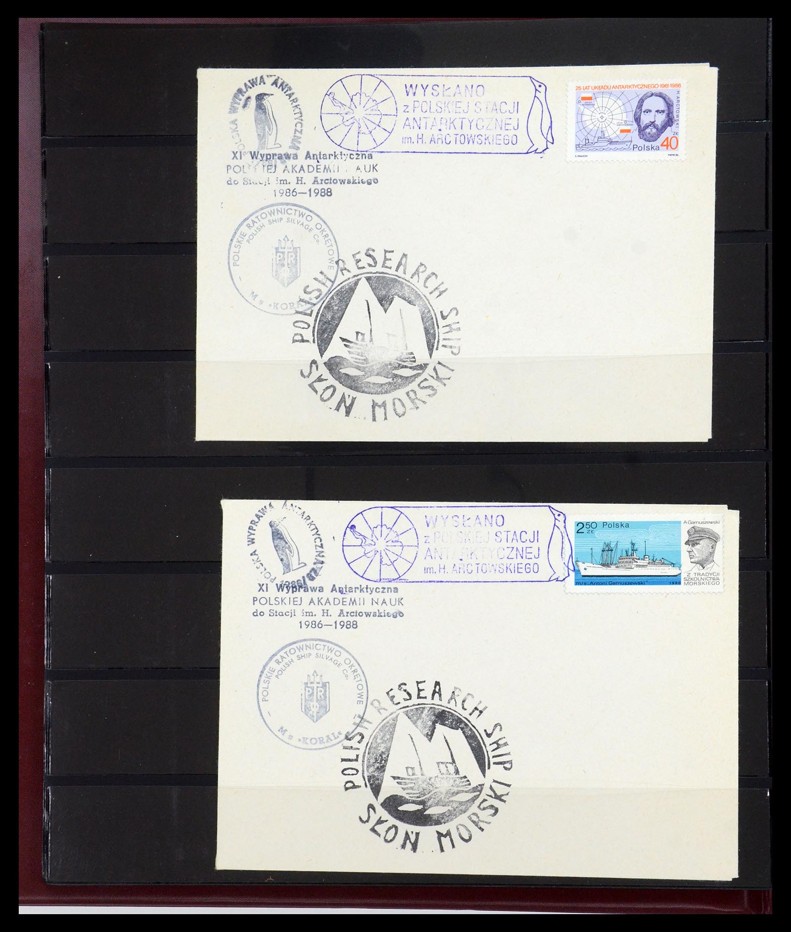 35447 009 - Stamp Collection 35447 Motif Arctic and Antarctica 1897-1999.