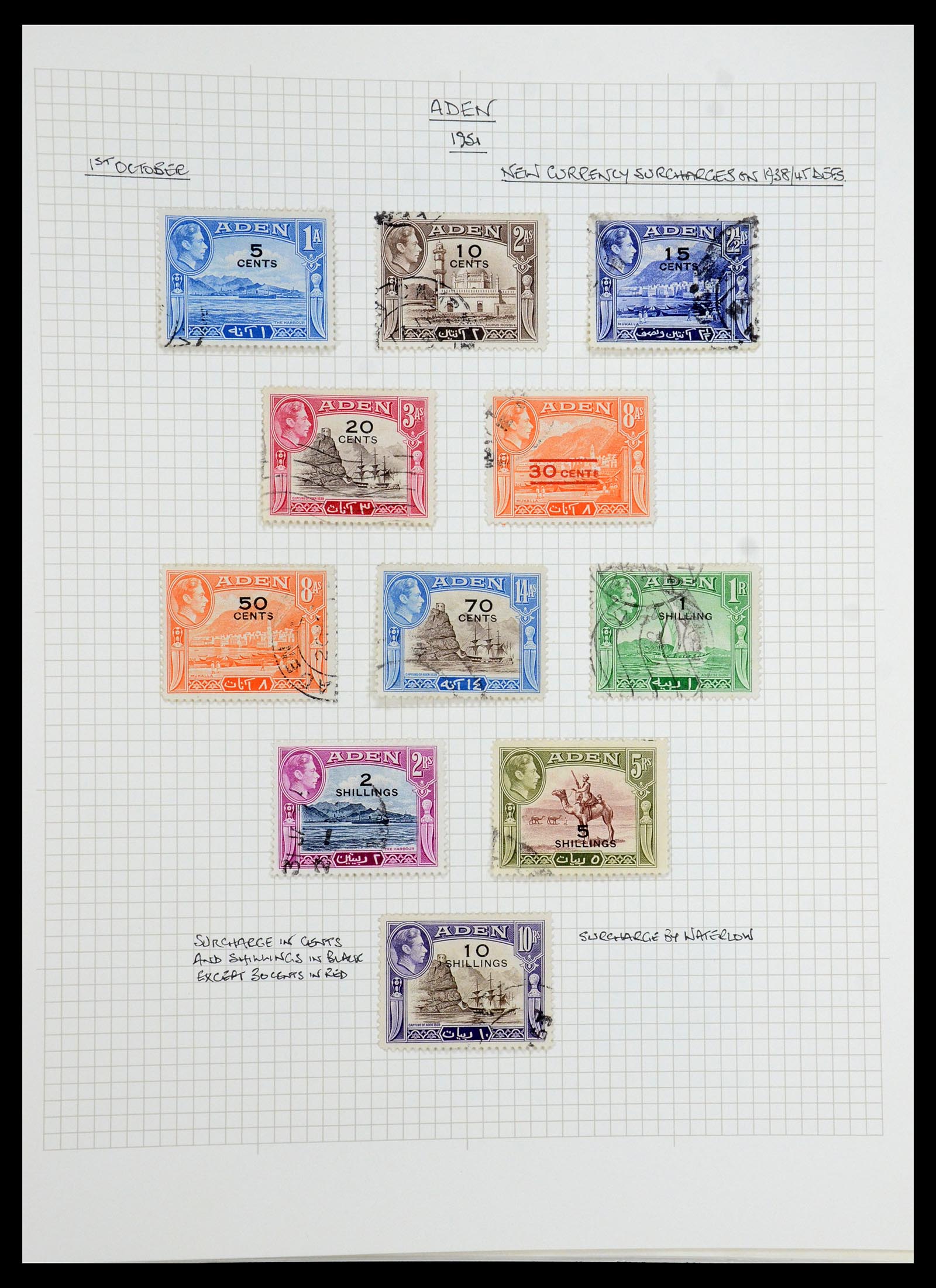 35480 003 - Postzegelverzameling 35480 Engelse koloniën George VI 1936-1953.