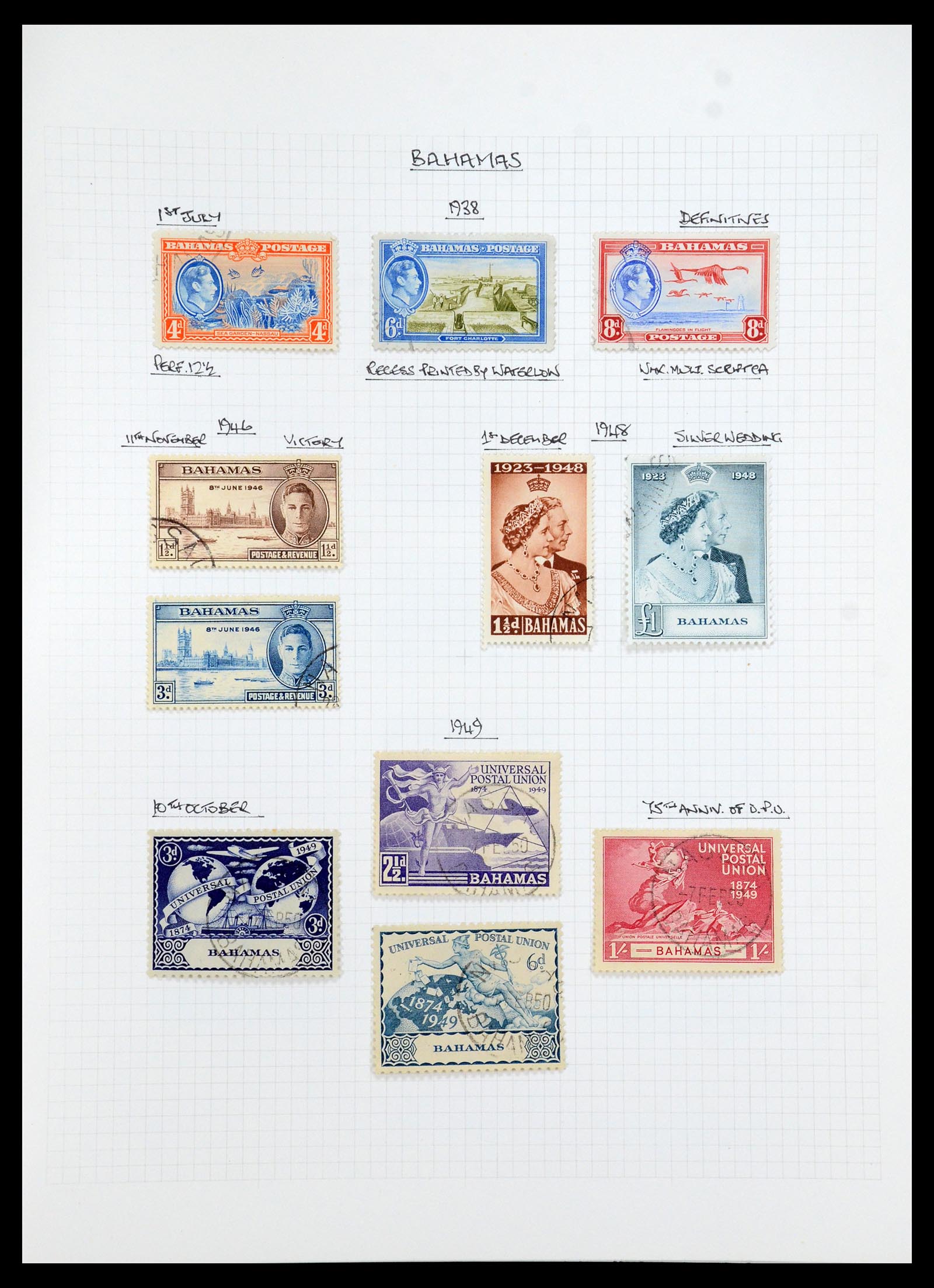 35480 011 - Postzegelverzameling 35480 Engelse koloniën George VI 1936-1953.