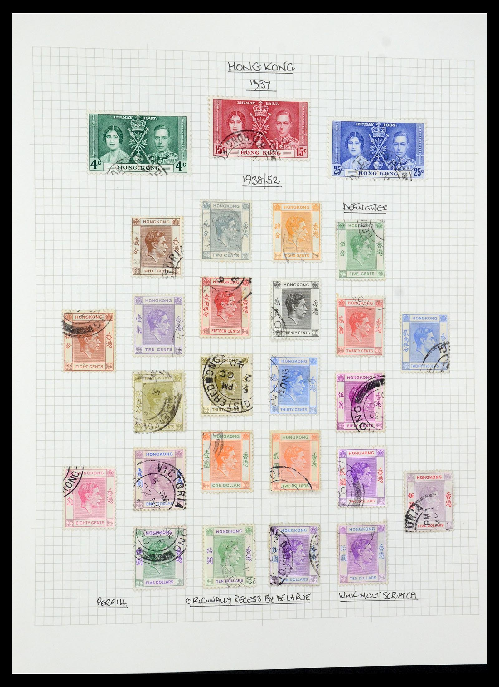 35480 065 - Postzegelverzameling 35480 Engelse koloniën George VI 1936-1953.