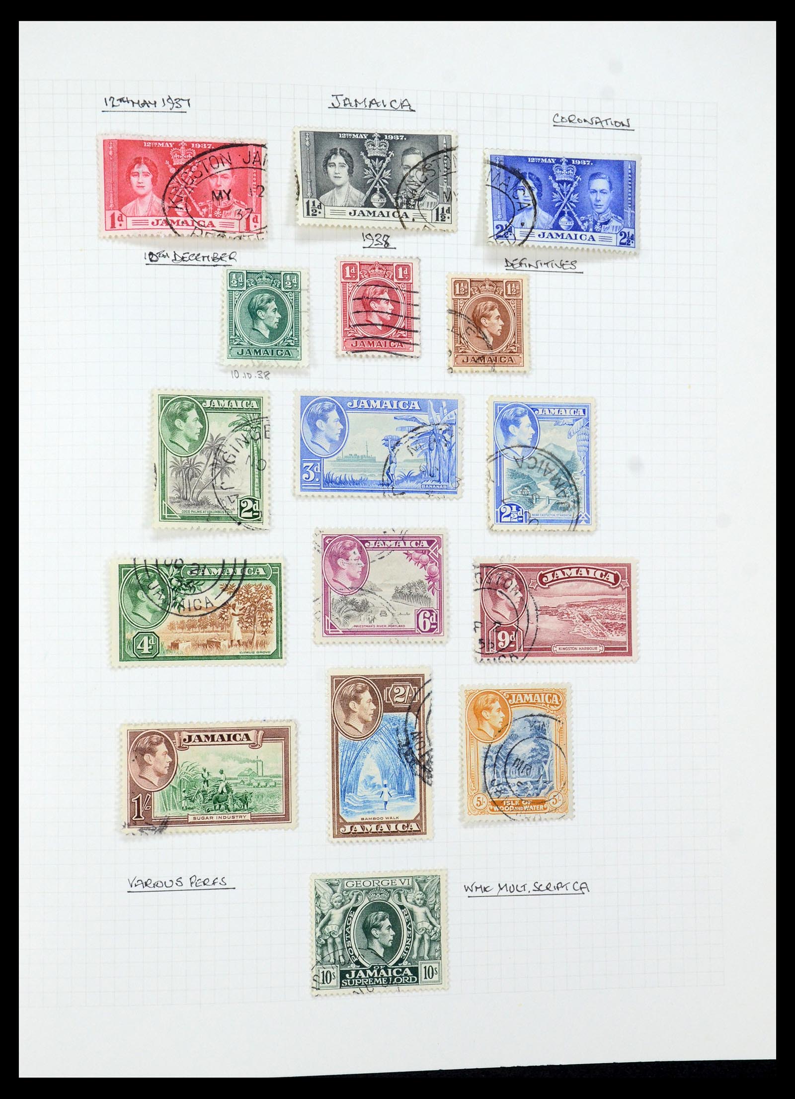 35480 067 - Postzegelverzameling 35480 Engelse koloniën George VI 1936-1953.