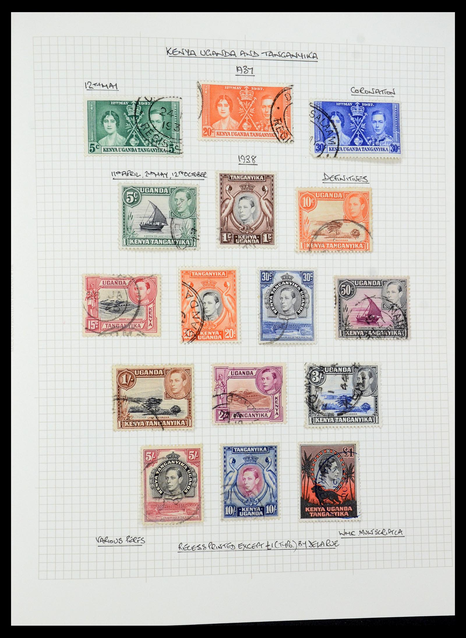 35480 070 - Postzegelverzameling 35480 Engelse koloniën George VI 1936-1953.