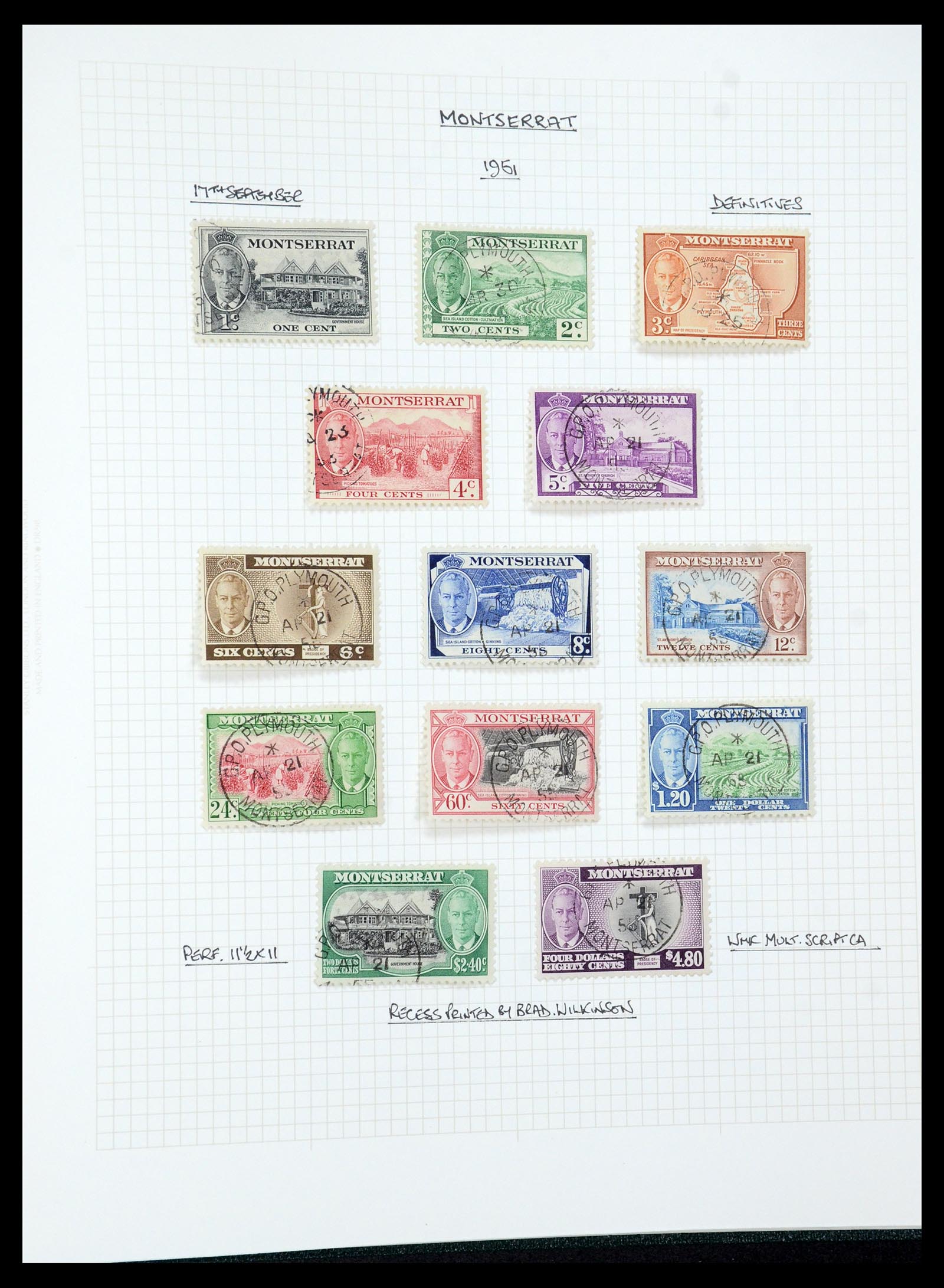 35480 085 - Postzegelverzameling 35480 Engelse koloniën George VI 1936-1953.
