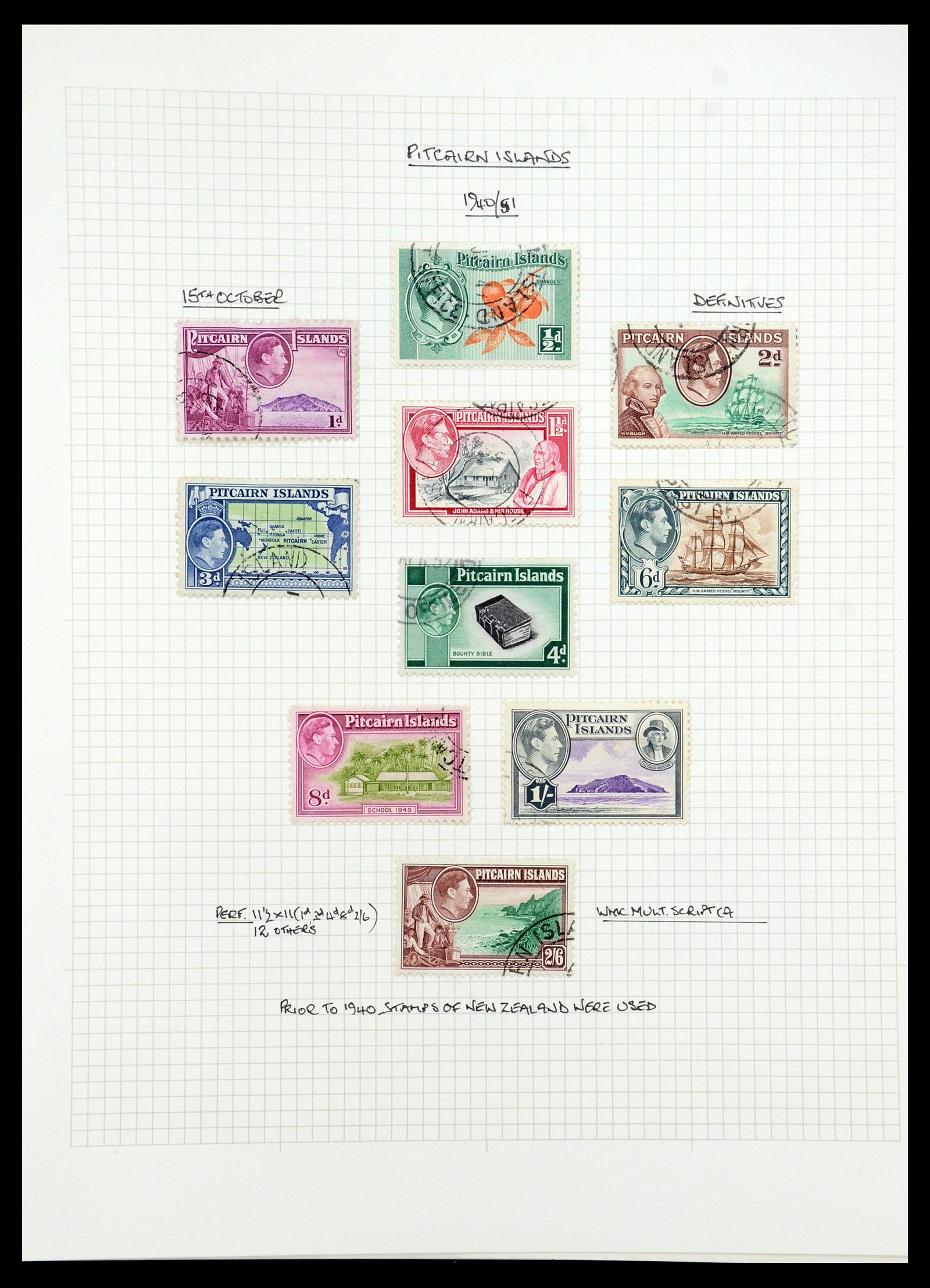 35480 096 - Postzegelverzameling 35480 Engelse koloniën George VI 1936-1953.