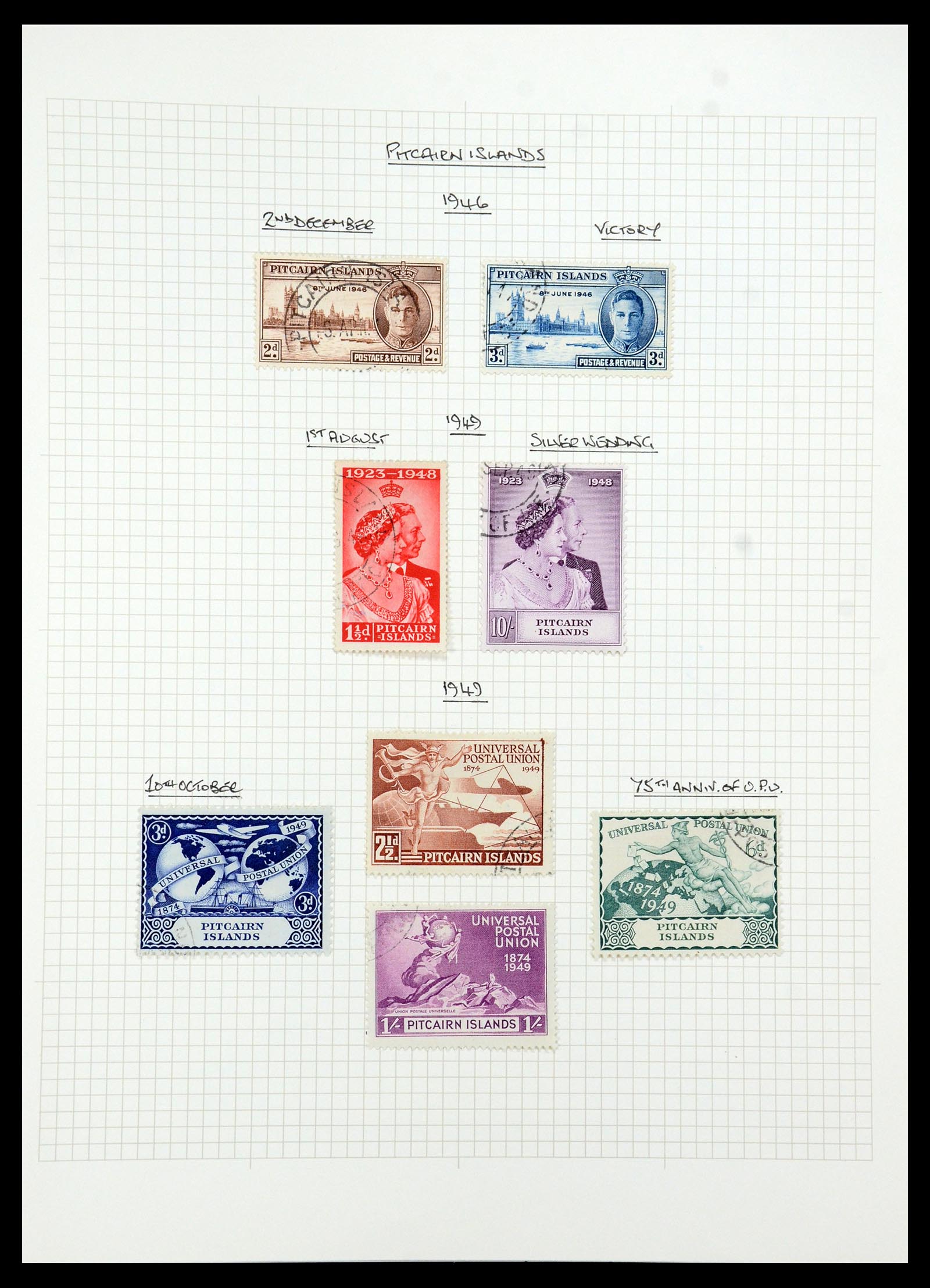 35480 097 - Postzegelverzameling 35480 Engelse koloniën George VI 1936-1953.