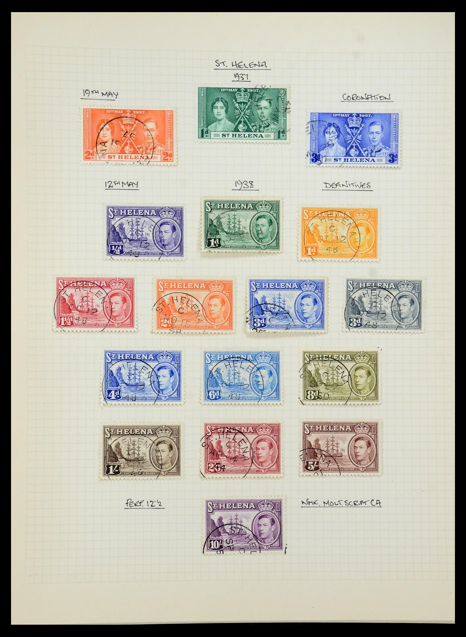 35480 101 - Postzegelverzameling 35480 Engelse koloniën George VI 1936-1953.
