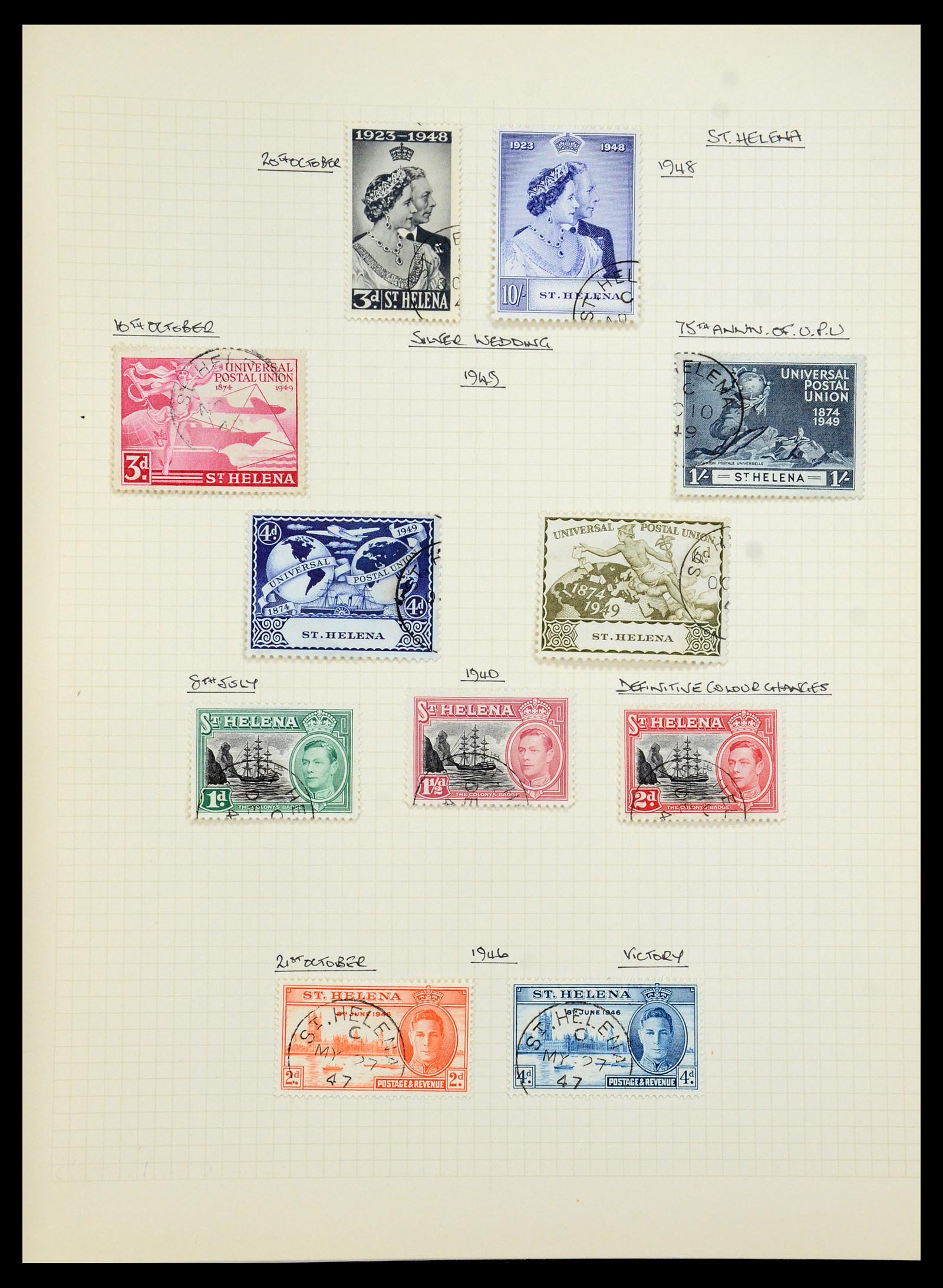 35480 102 - Postzegelverzameling 35480 Engelse koloniën George VI 1936-1953.