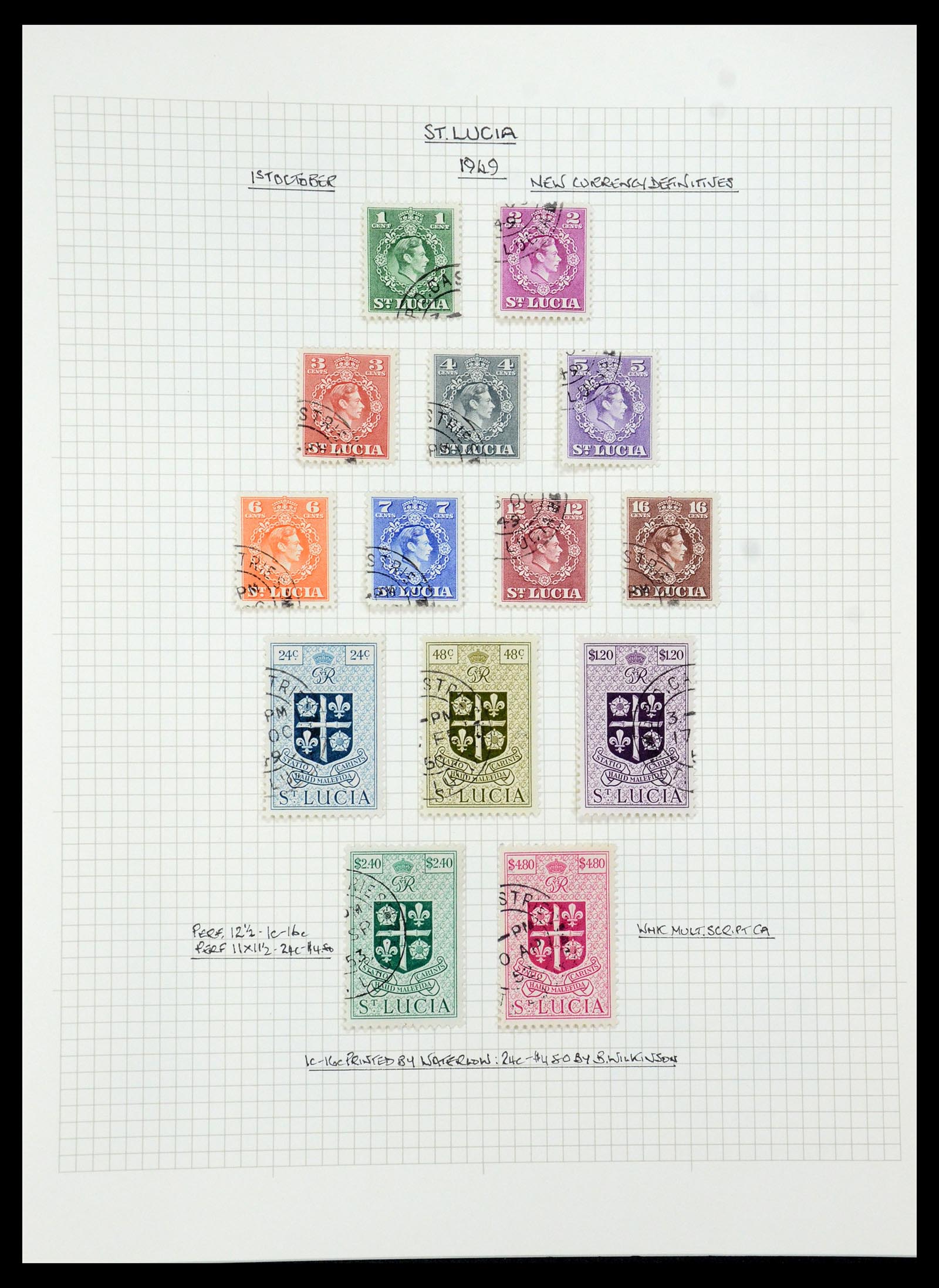 35480 104 - Postzegelverzameling 35480 Engelse koloniën George VI 1936-1953.