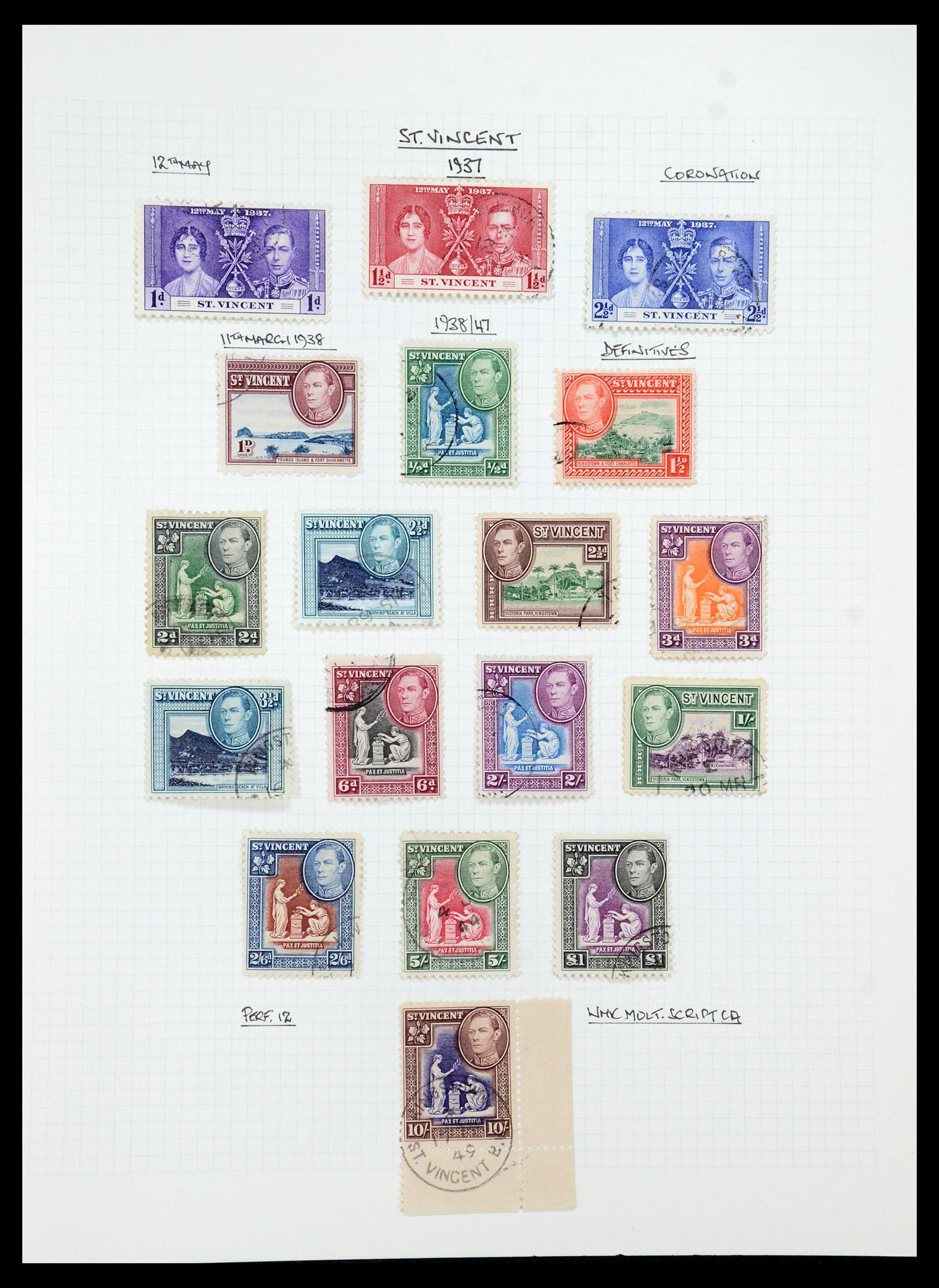 35480 106 - Postzegelverzameling 35480 Engelse koloniën George VI 1936-1953.