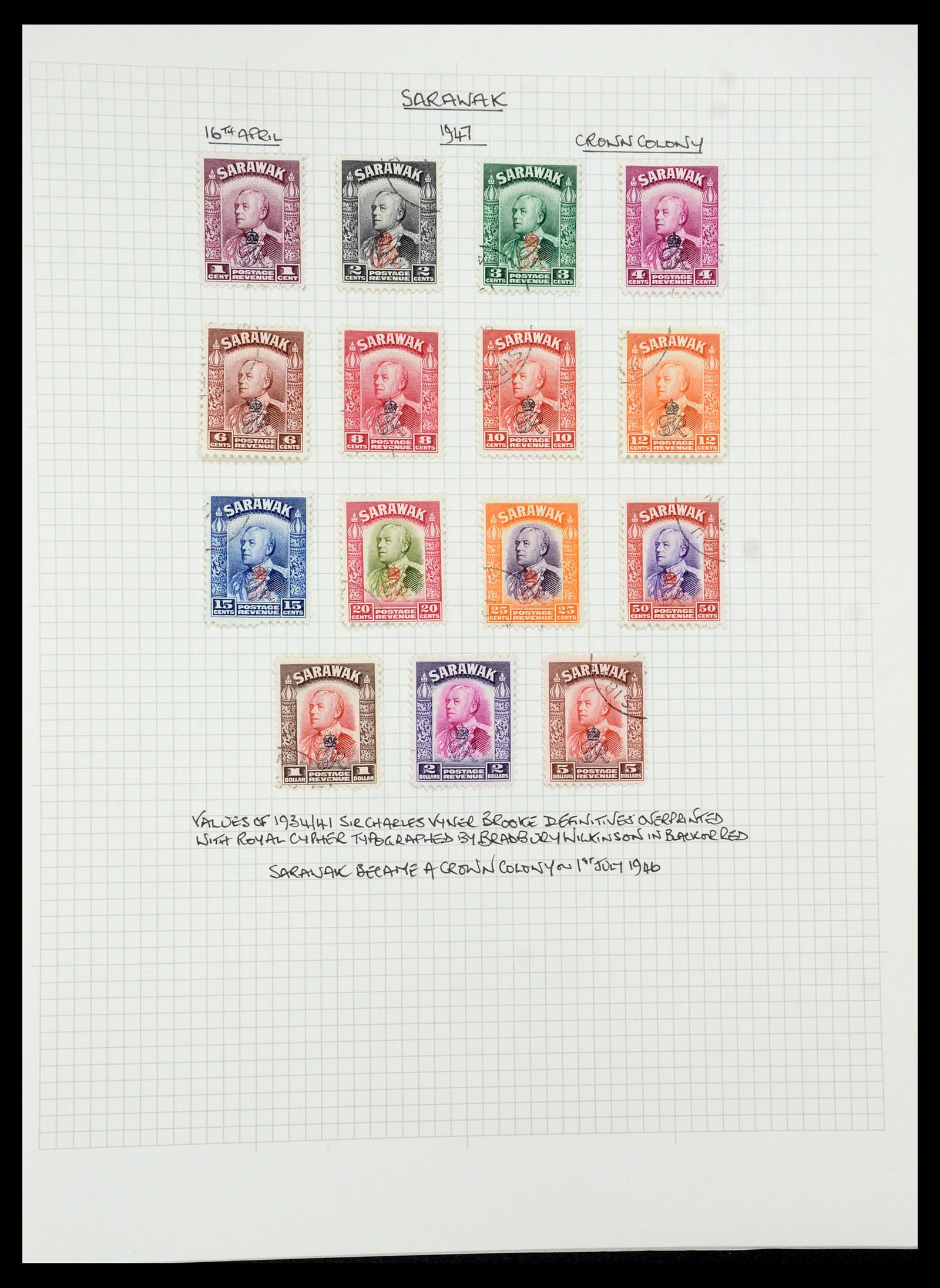 35480 110 - Postzegelverzameling 35480 Engelse koloniën George VI 1936-1953.