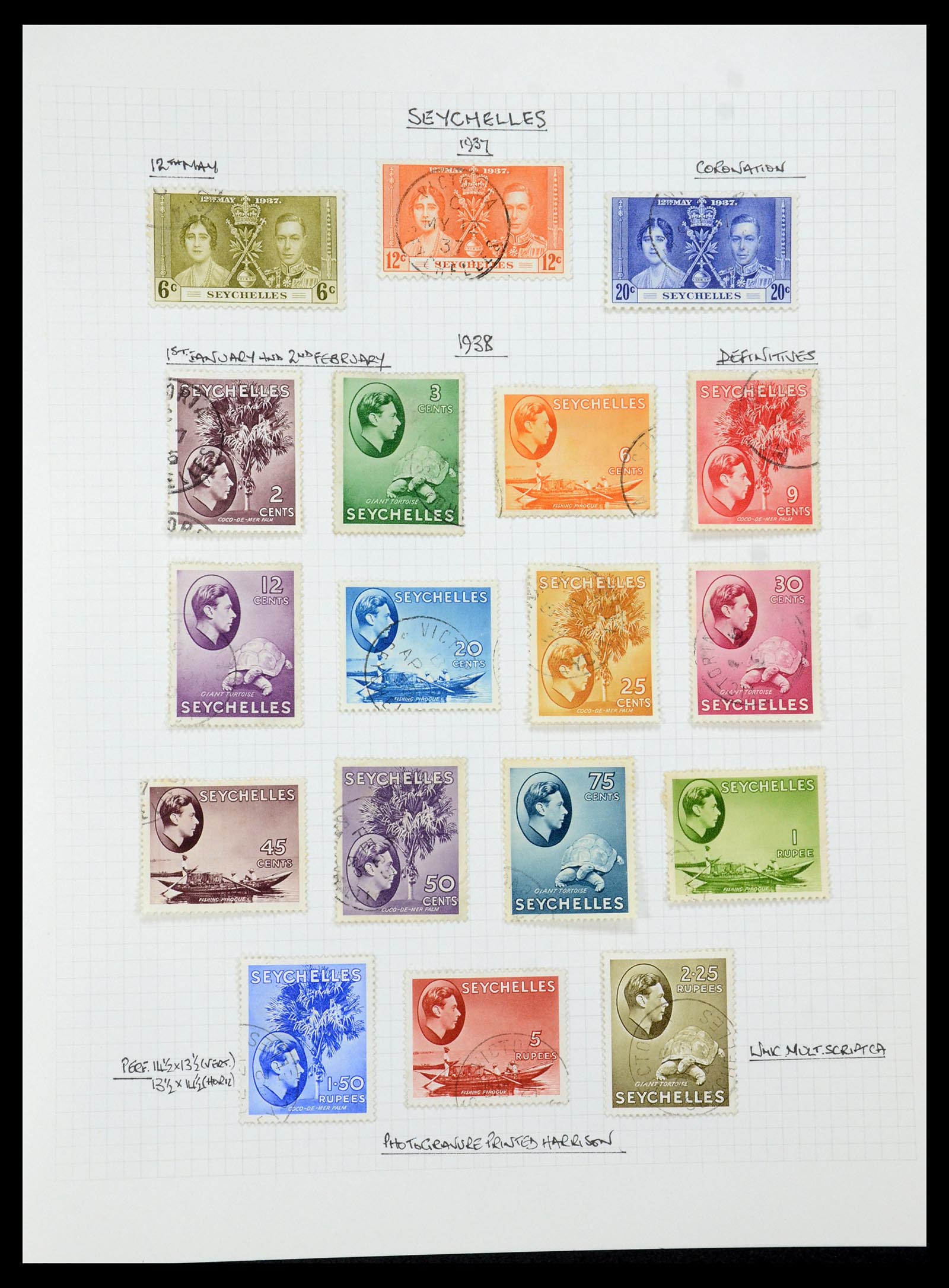 35480 113 - Postzegelverzameling 35480 Engelse koloniën George VI 1936-1953.