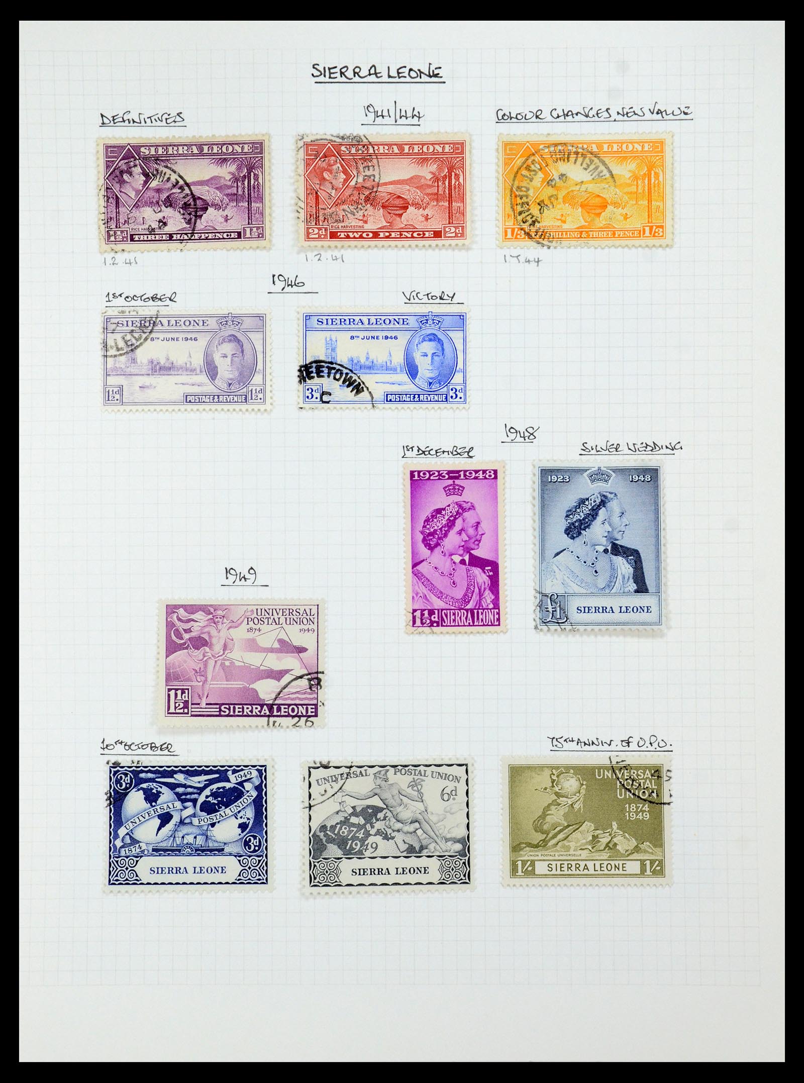 35480 117 - Postzegelverzameling 35480 Engelse koloniën George VI 1936-1953.