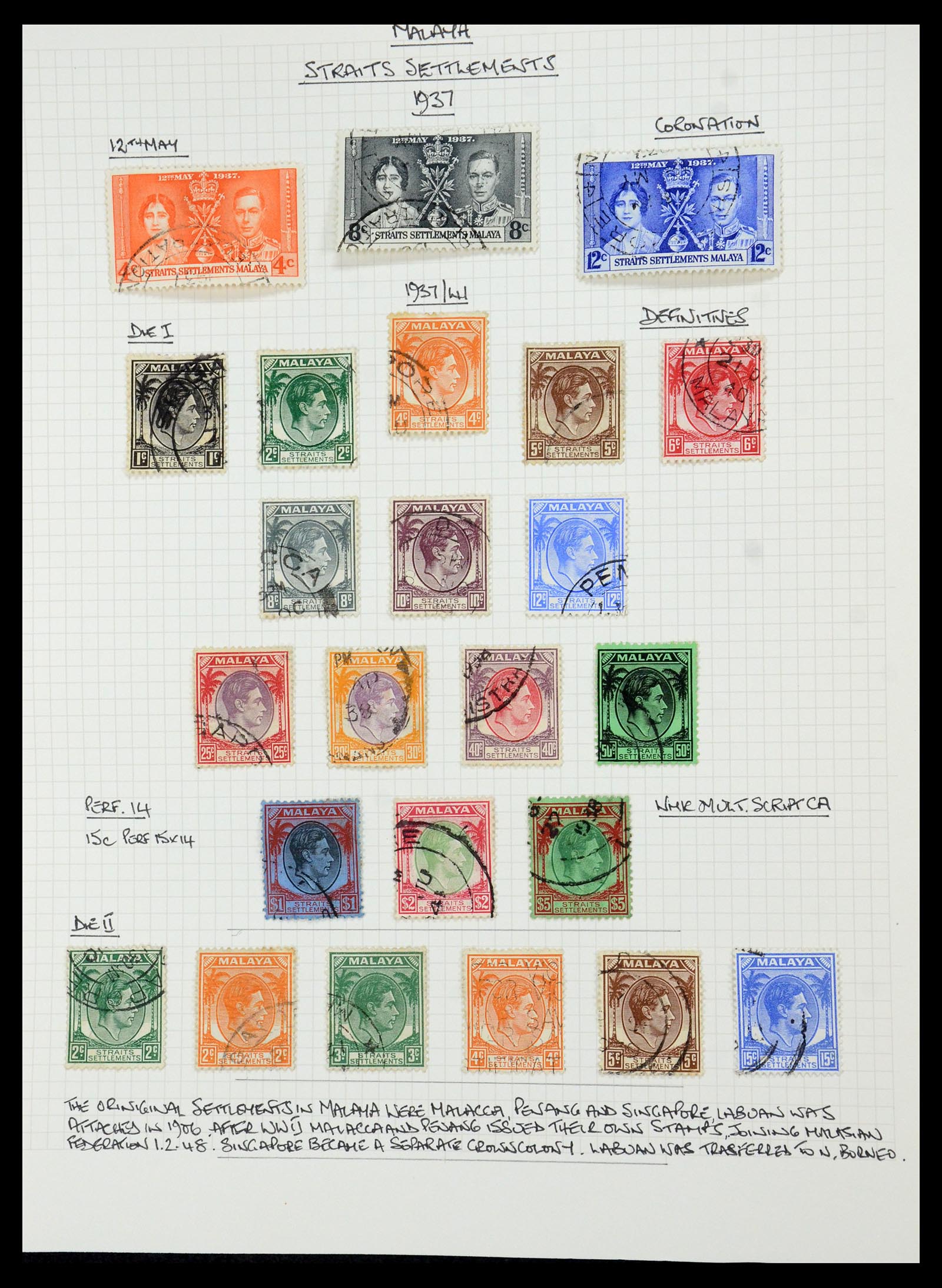 35480 118 - Postzegelverzameling 35480 Engelse koloniën George VI 1936-1953.