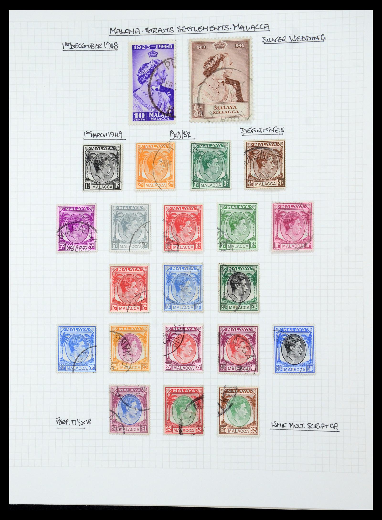 35480 119 - Postzegelverzameling 35480 Engelse koloniën George VI 1936-1953.