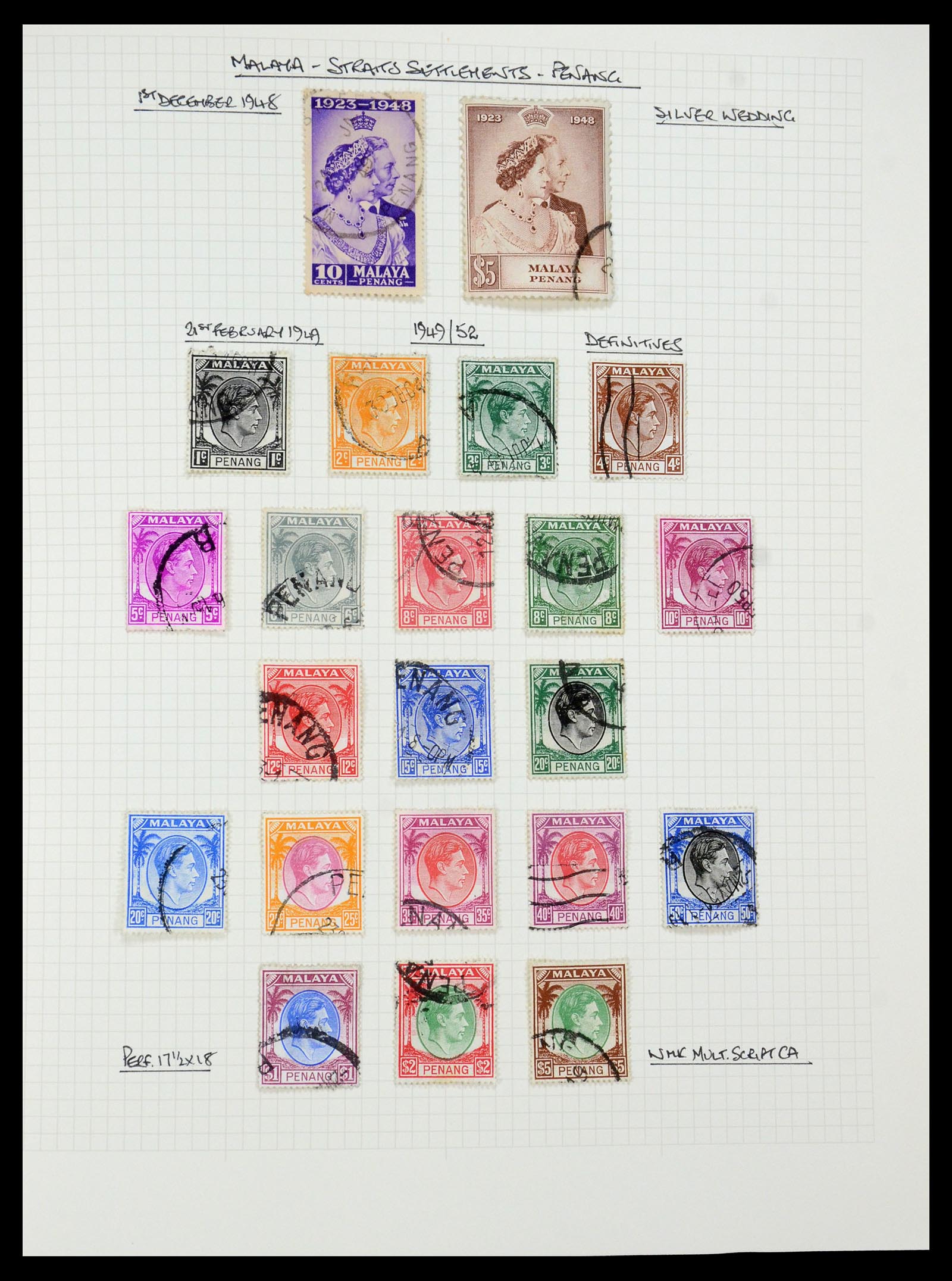 35480 120 - Postzegelverzameling 35480 Engelse koloniën George VI 1936-1953.