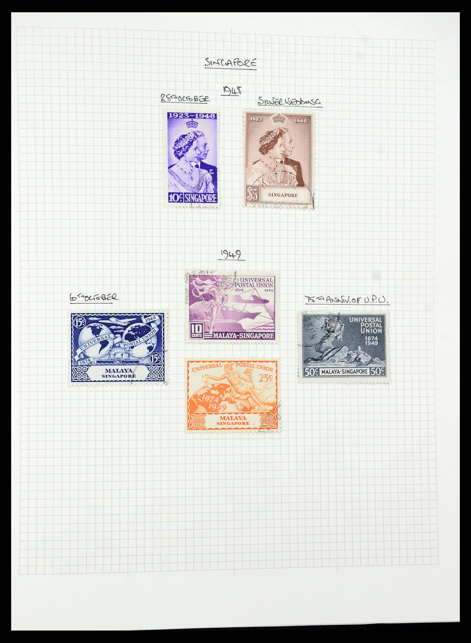 35480 123 - Postzegelverzameling 35480 Engelse koloniën George VI 1936-1953.