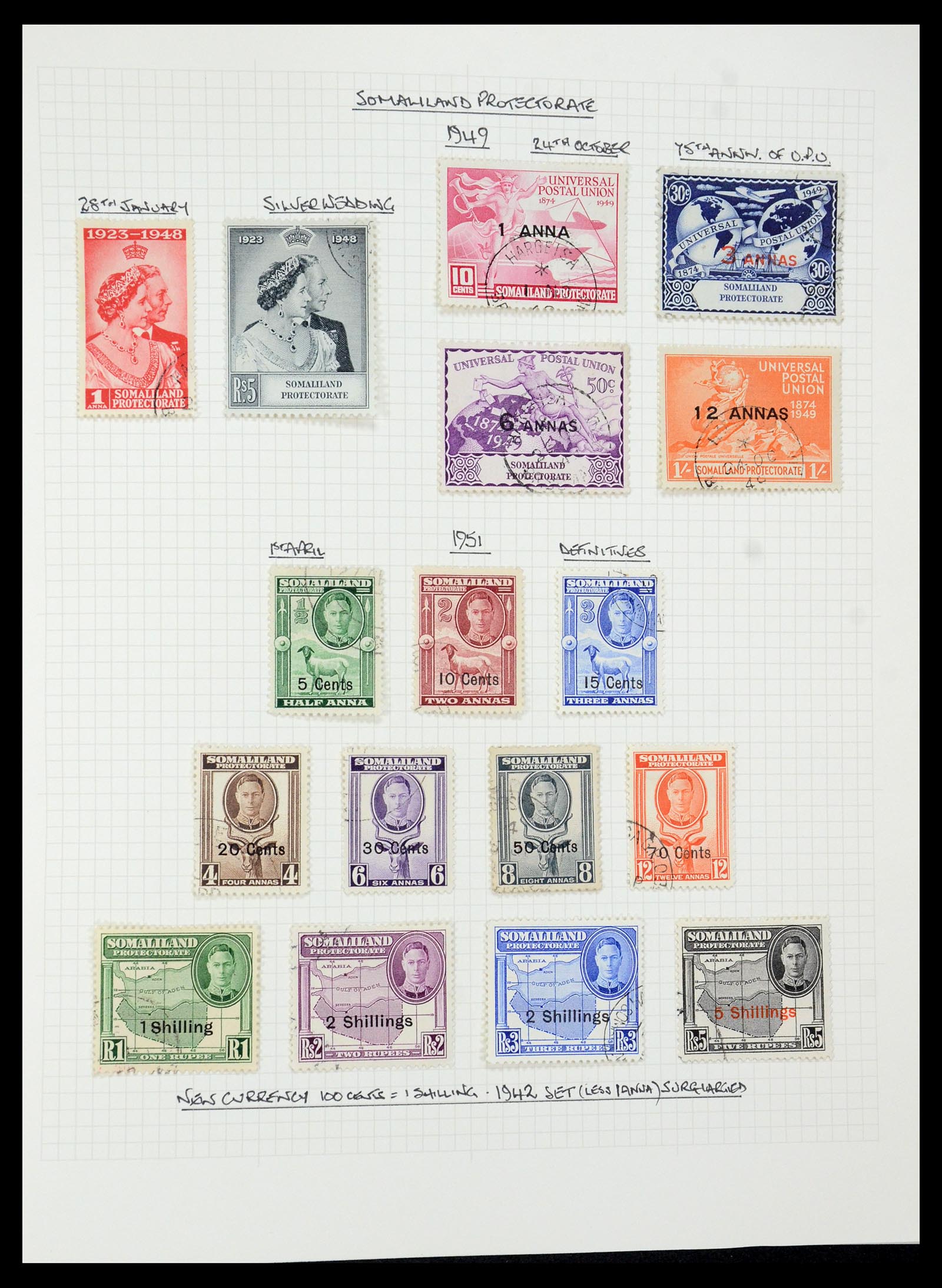 35480 126 - Postzegelverzameling 35480 Engelse koloniën George VI 1936-1953.
