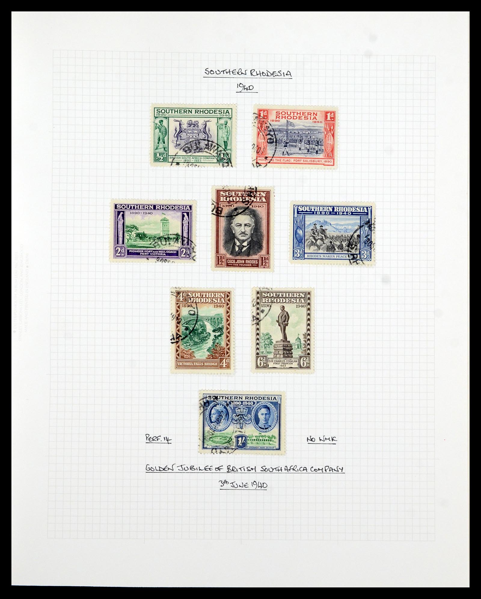 35480 128 - Postzegelverzameling 35480 Engelse koloniën George VI 1936-1953.