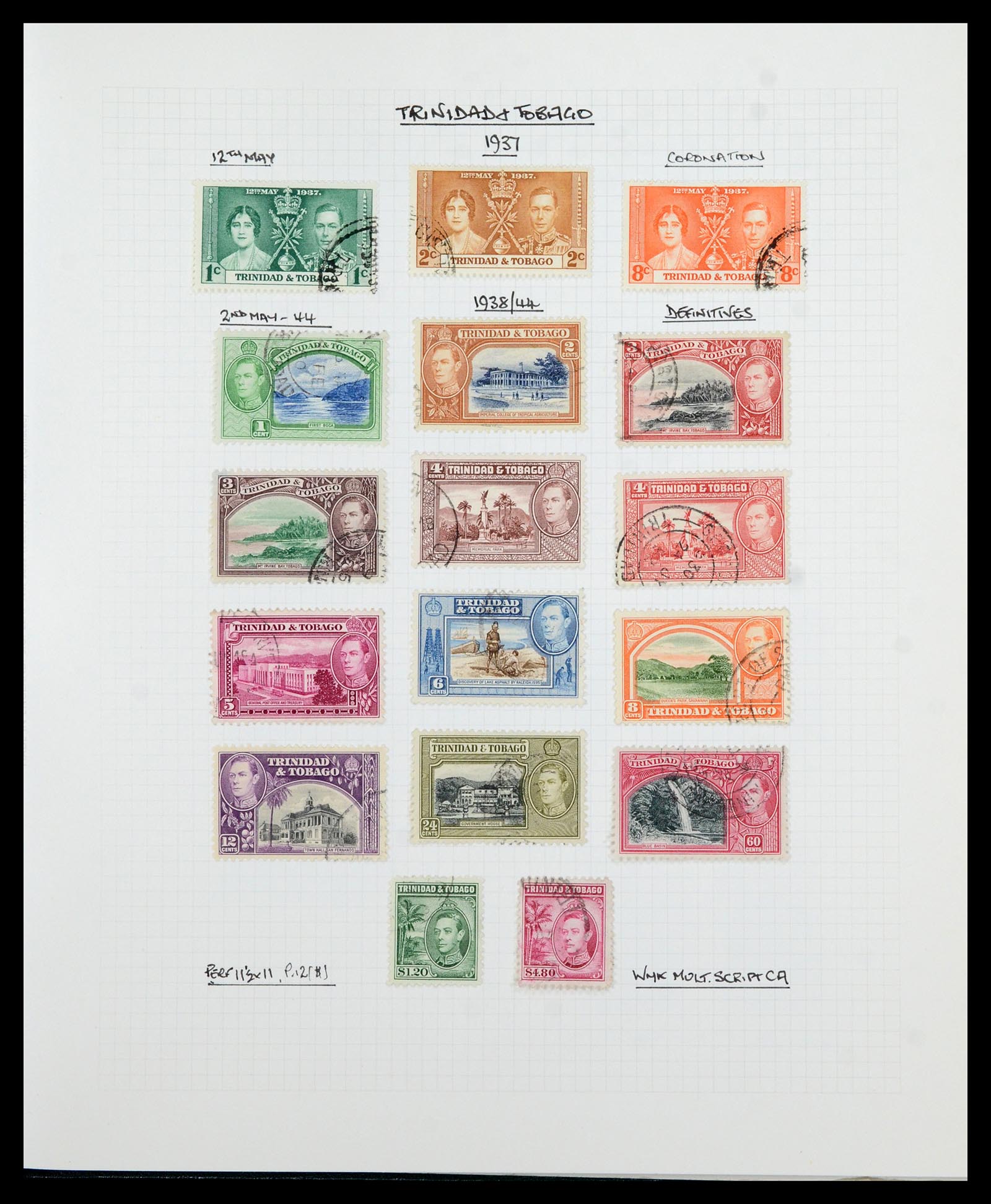35480 132 - Postzegelverzameling 35480 Engelse koloniën George VI 1936-1953.