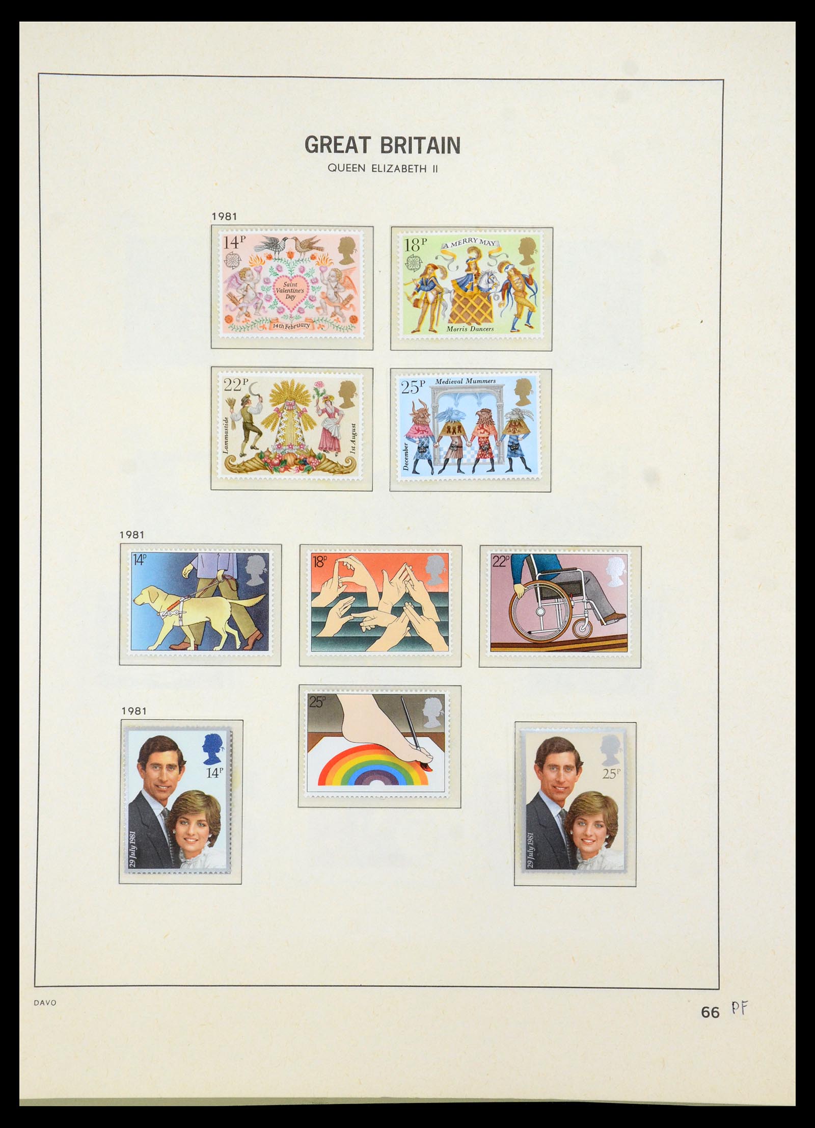 35481 075 - Postzegelverzameling 35481 Engeland 1840-1991.