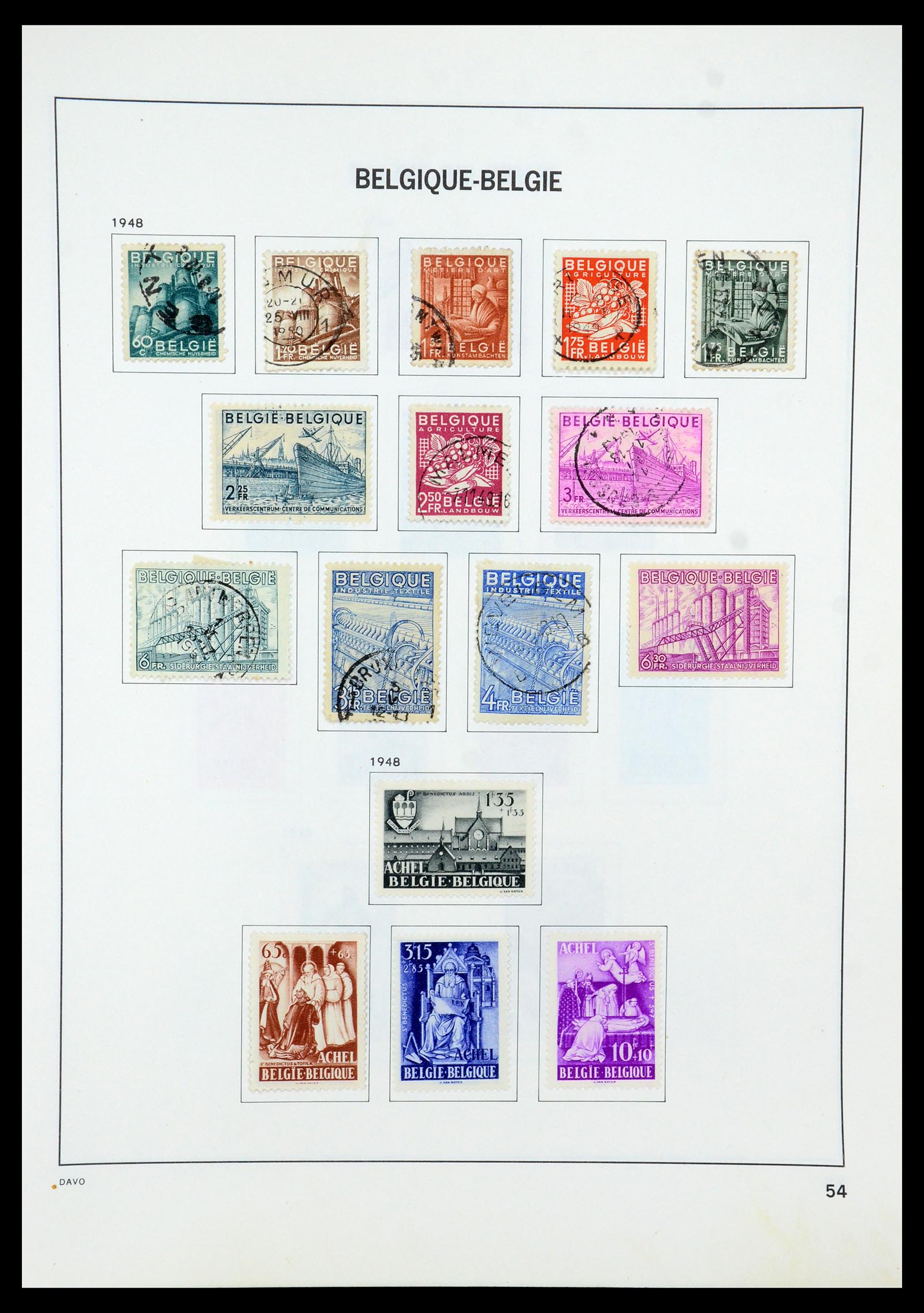 35536 071 - Postzegelverzameling 35536 België 1849-1970.
