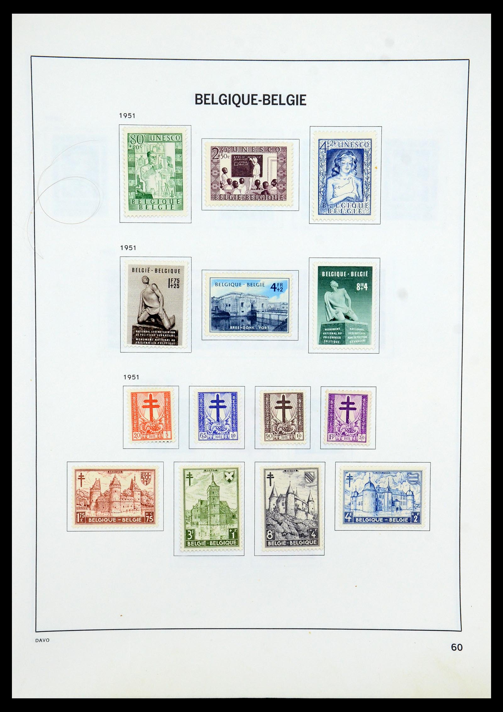 35536 078 - Postzegelverzameling 35536 België 1849-1970.