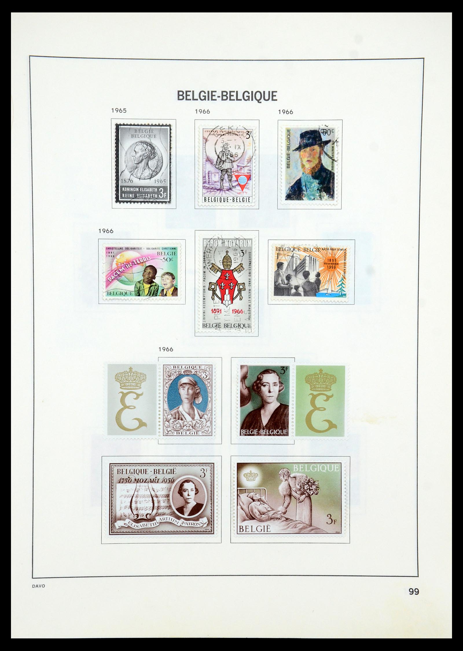 35536 124 - Postzegelverzameling 35536 België 1849-1970.