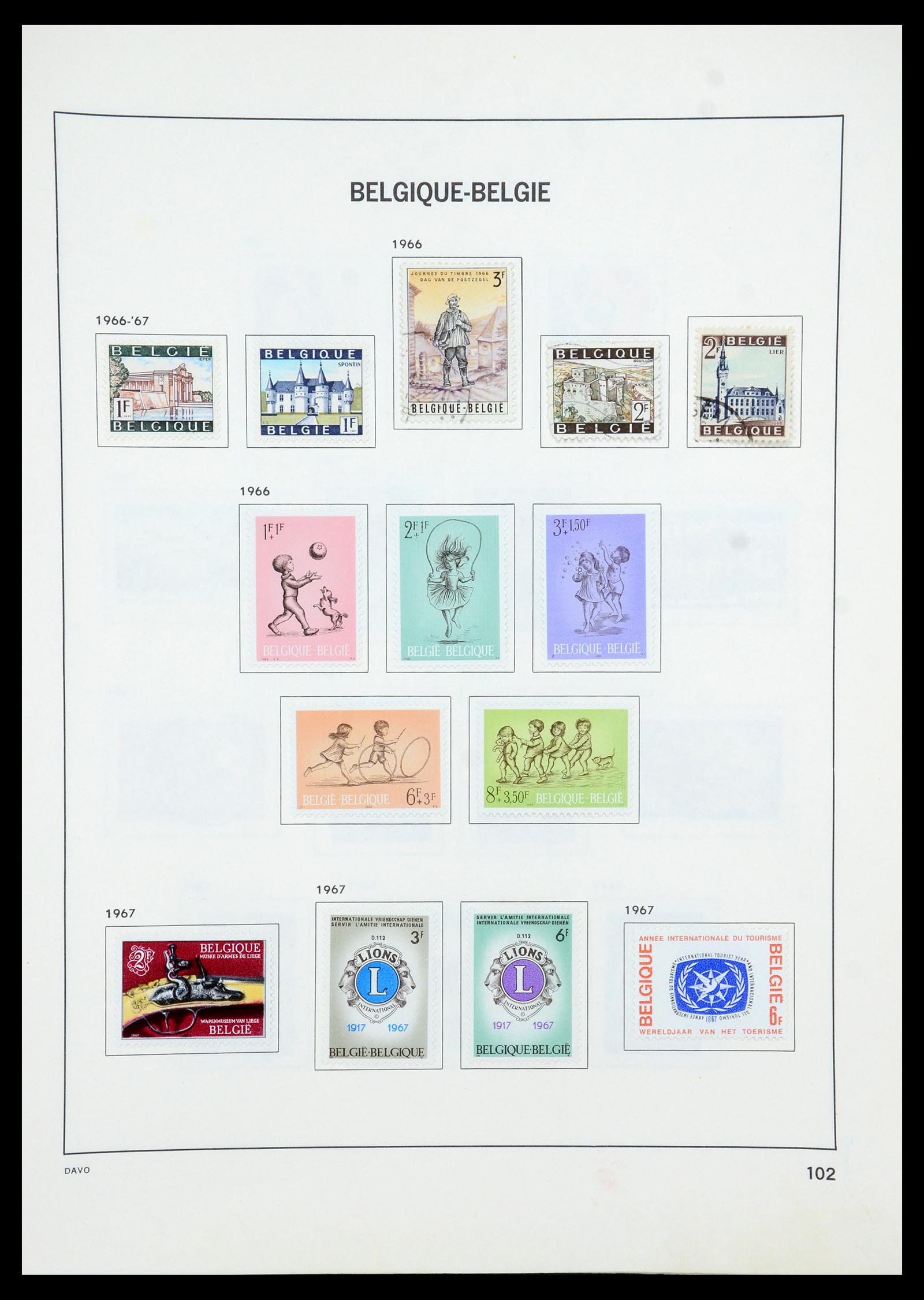 35536 128 - Postzegelverzameling 35536 België 1849-1970.