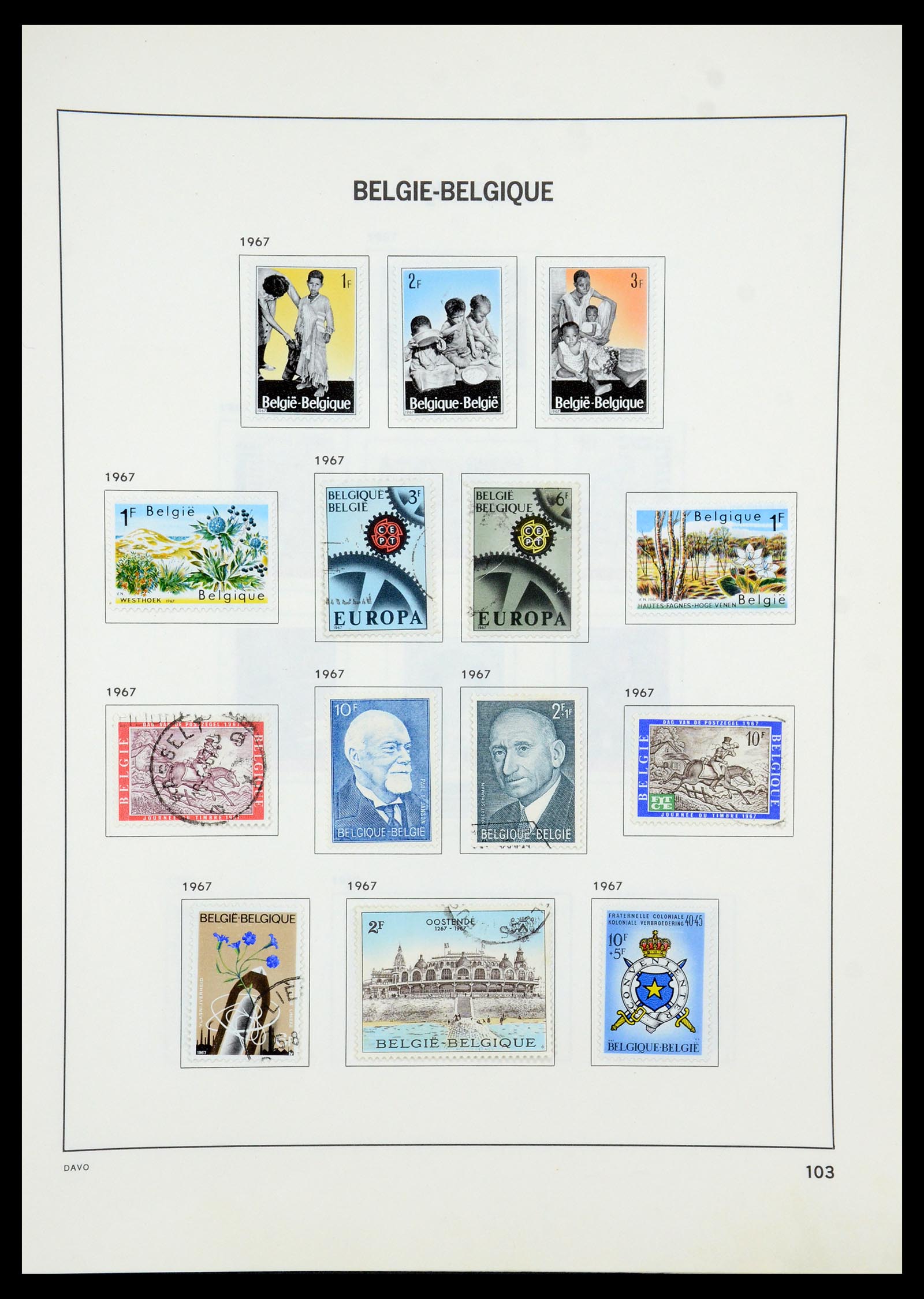 35536 129 - Postzegelverzameling 35536 België 1849-1970.