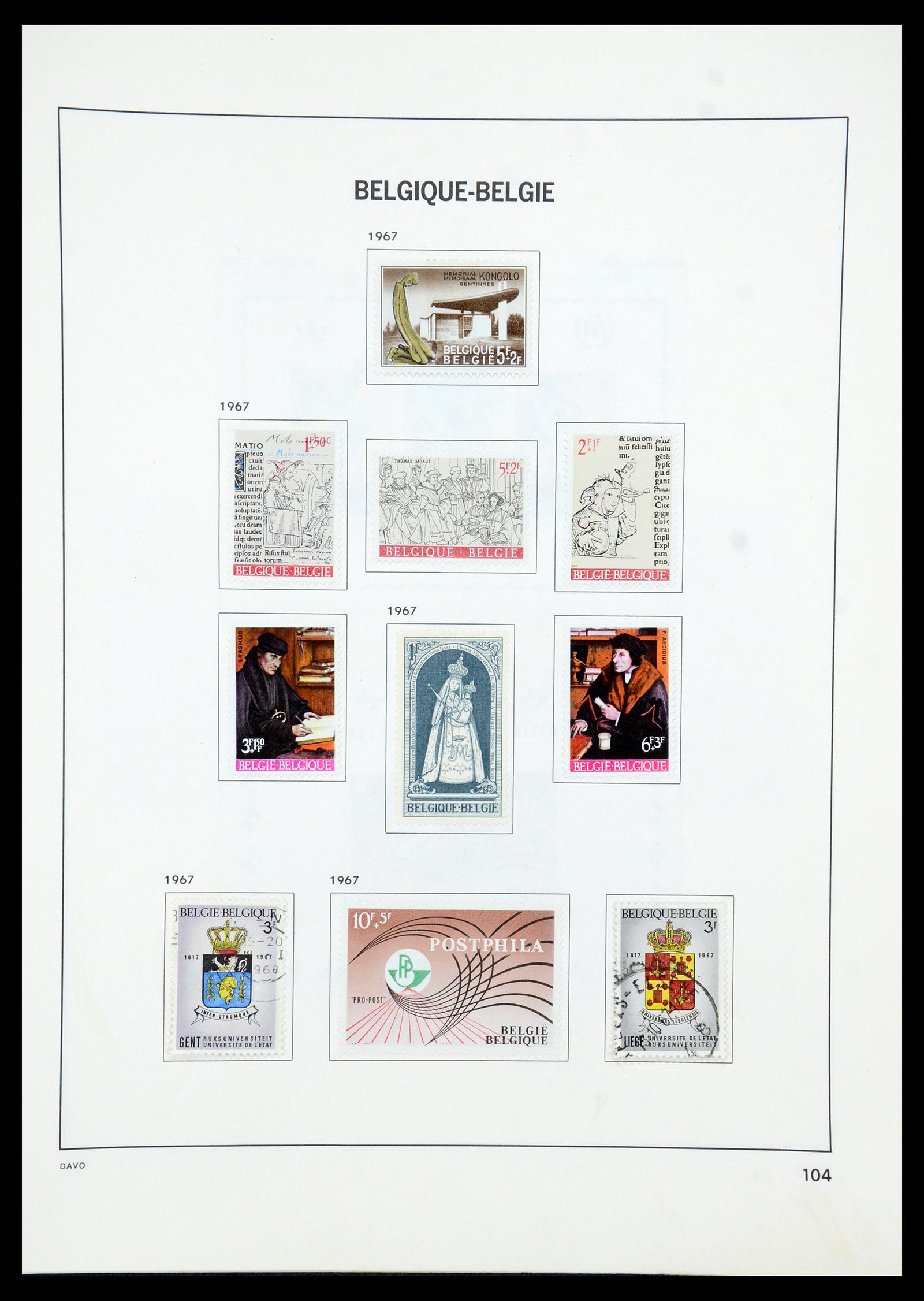35536 130 - Postzegelverzameling 35536 België 1849-1970.