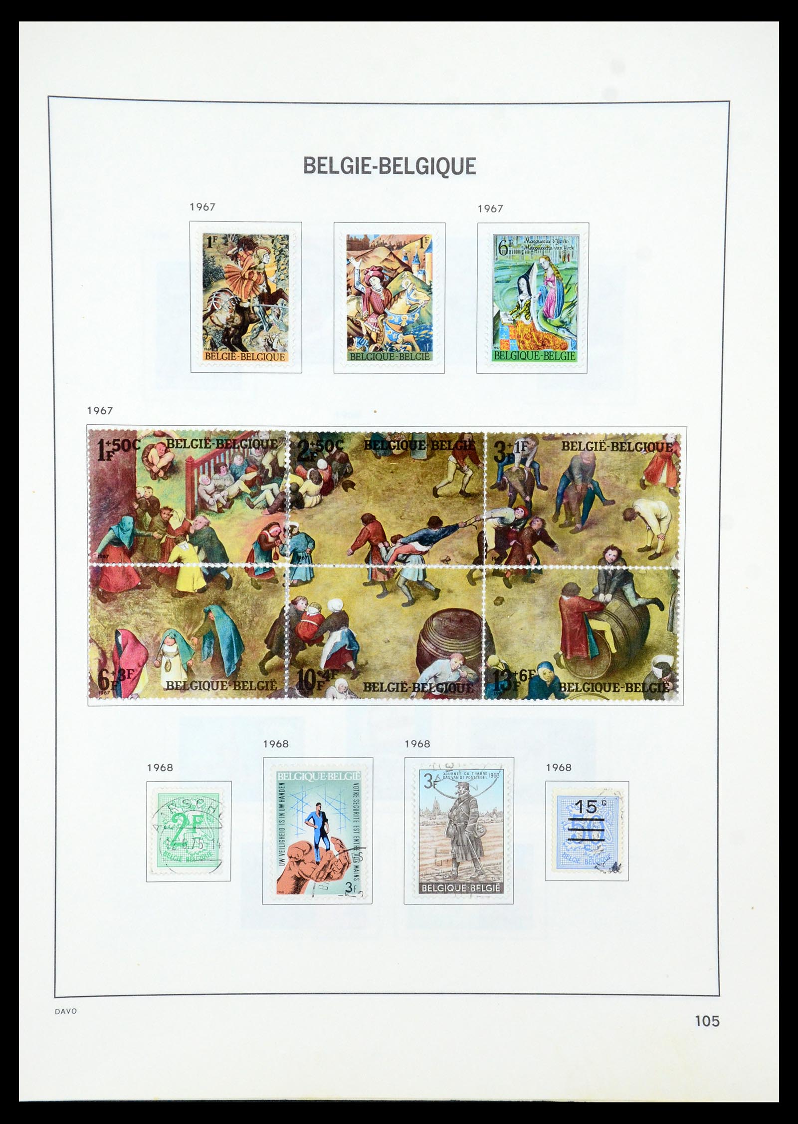35536 132 - Postzegelverzameling 35536 België 1849-1970.