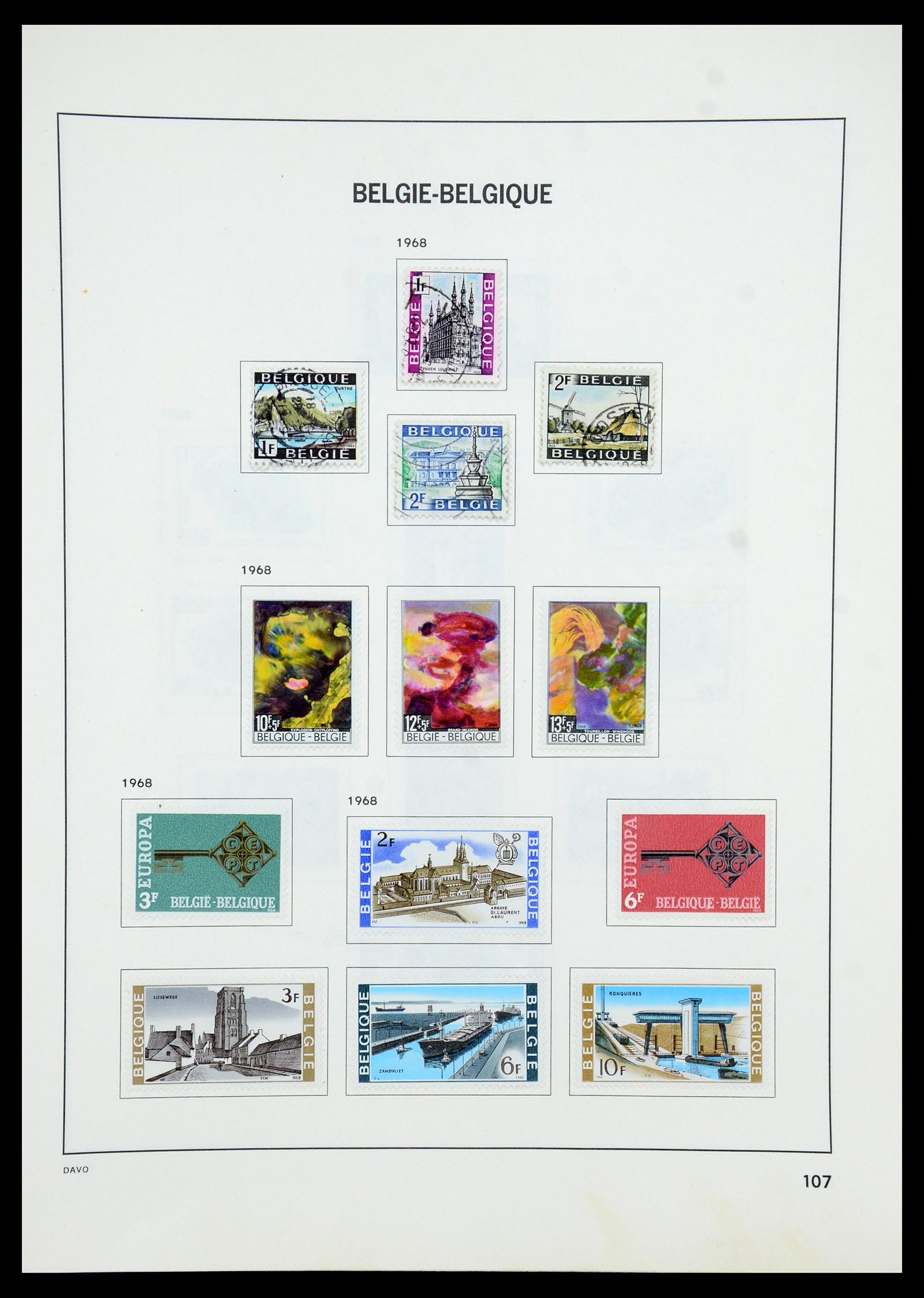 35536 134 - Postzegelverzameling 35536 België 1849-1970.