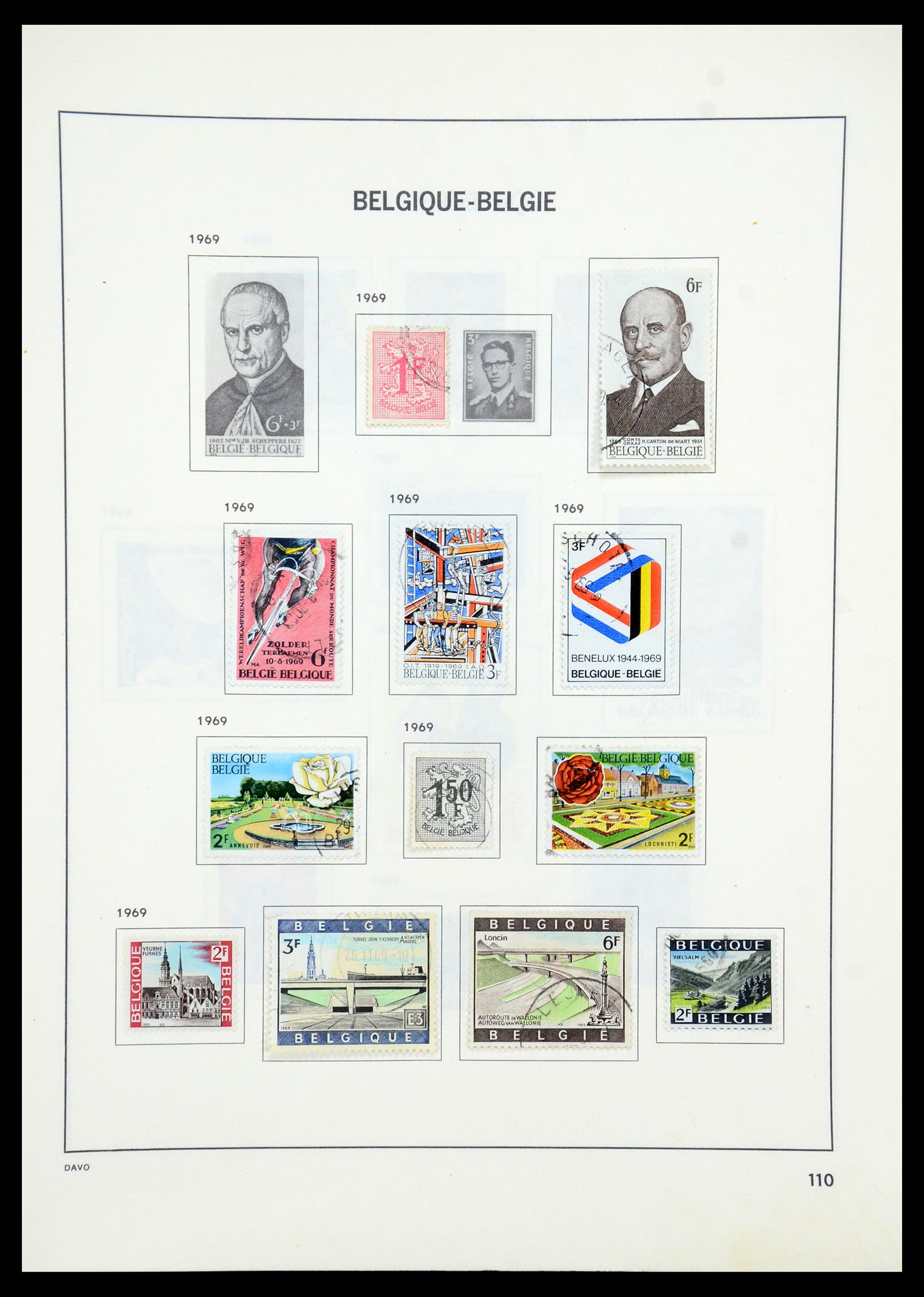35536 137 - Postzegelverzameling 35536 België 1849-1970.