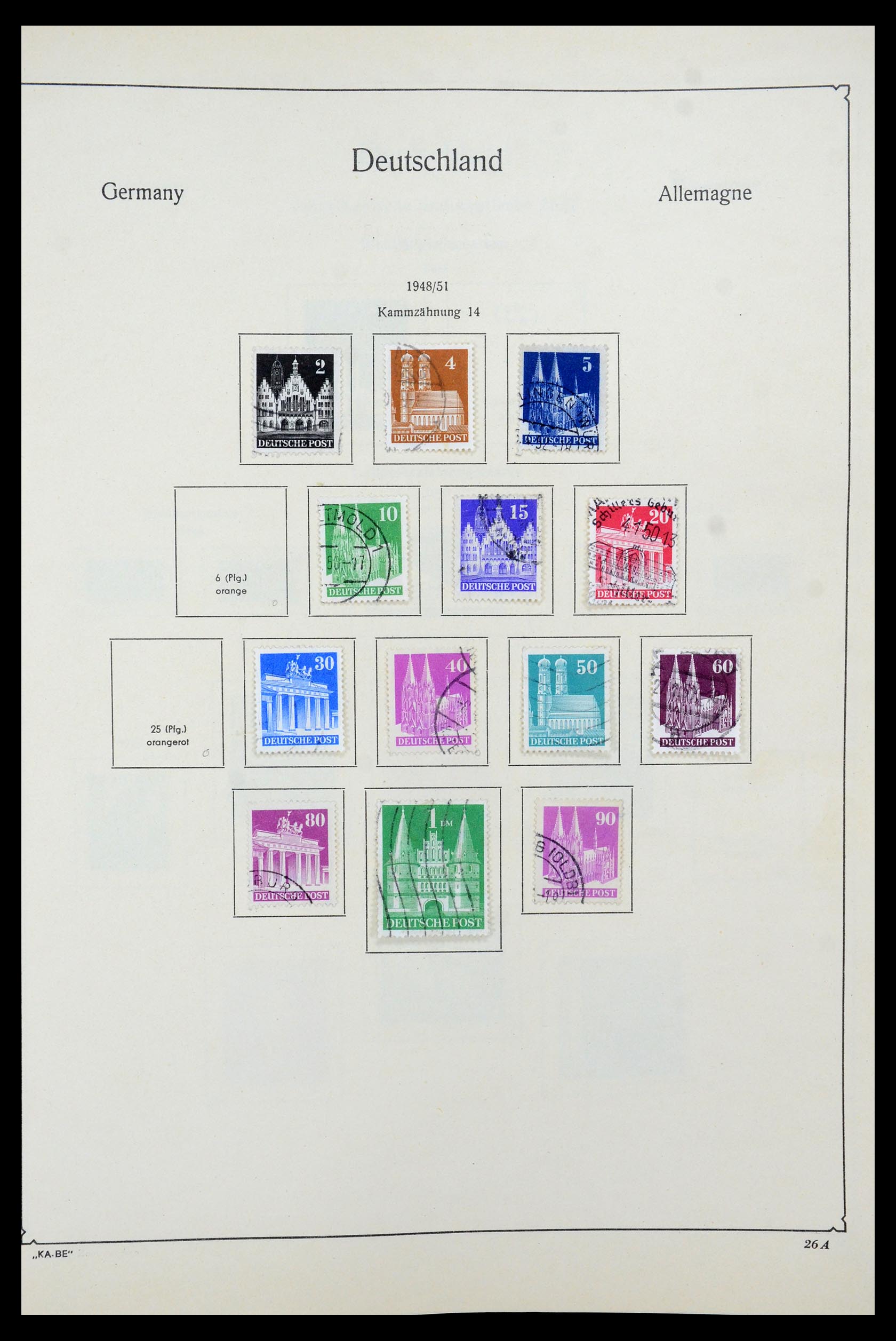 35548 008 - Postzegelverzameling 35548 Duitsland 1945-1989.