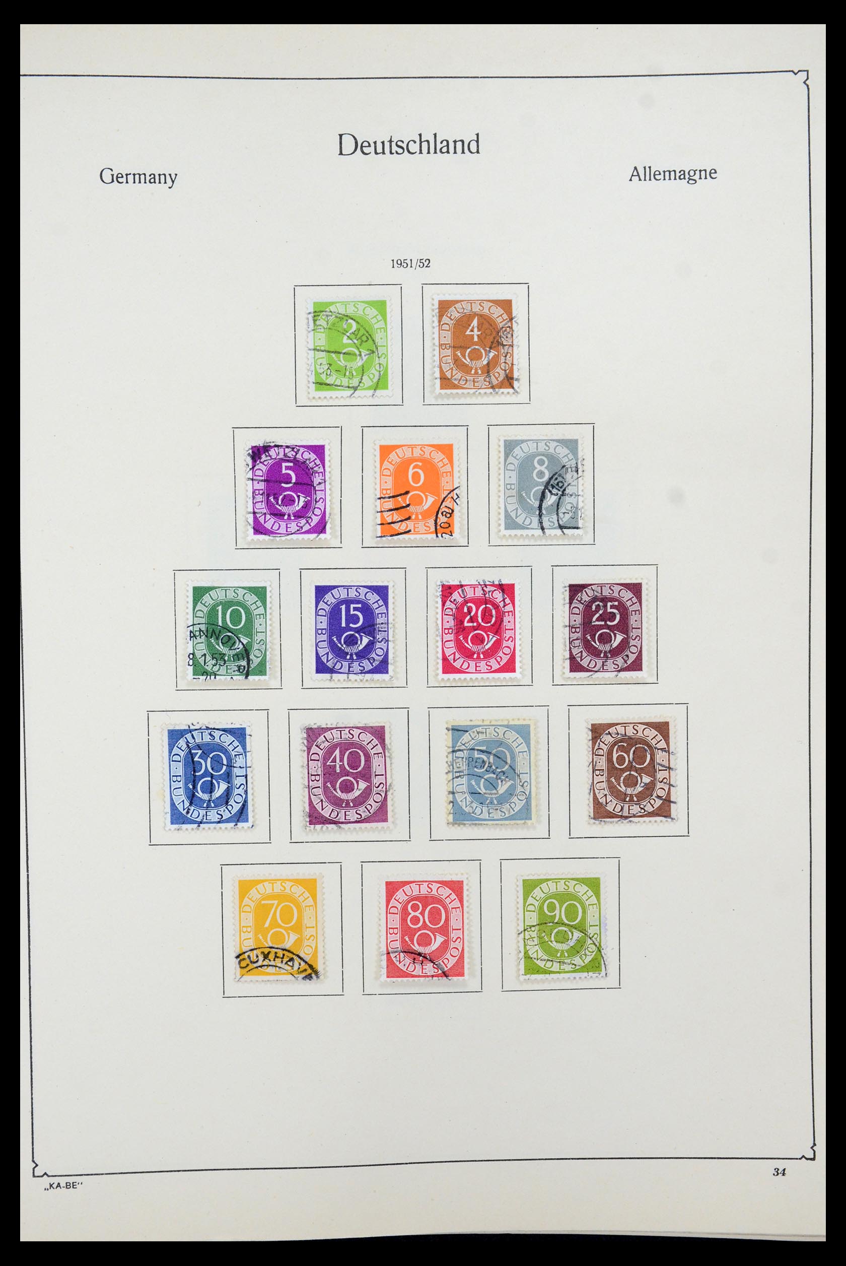 35548 011 - Postzegelverzameling 35548 Duitsland 1945-1989.