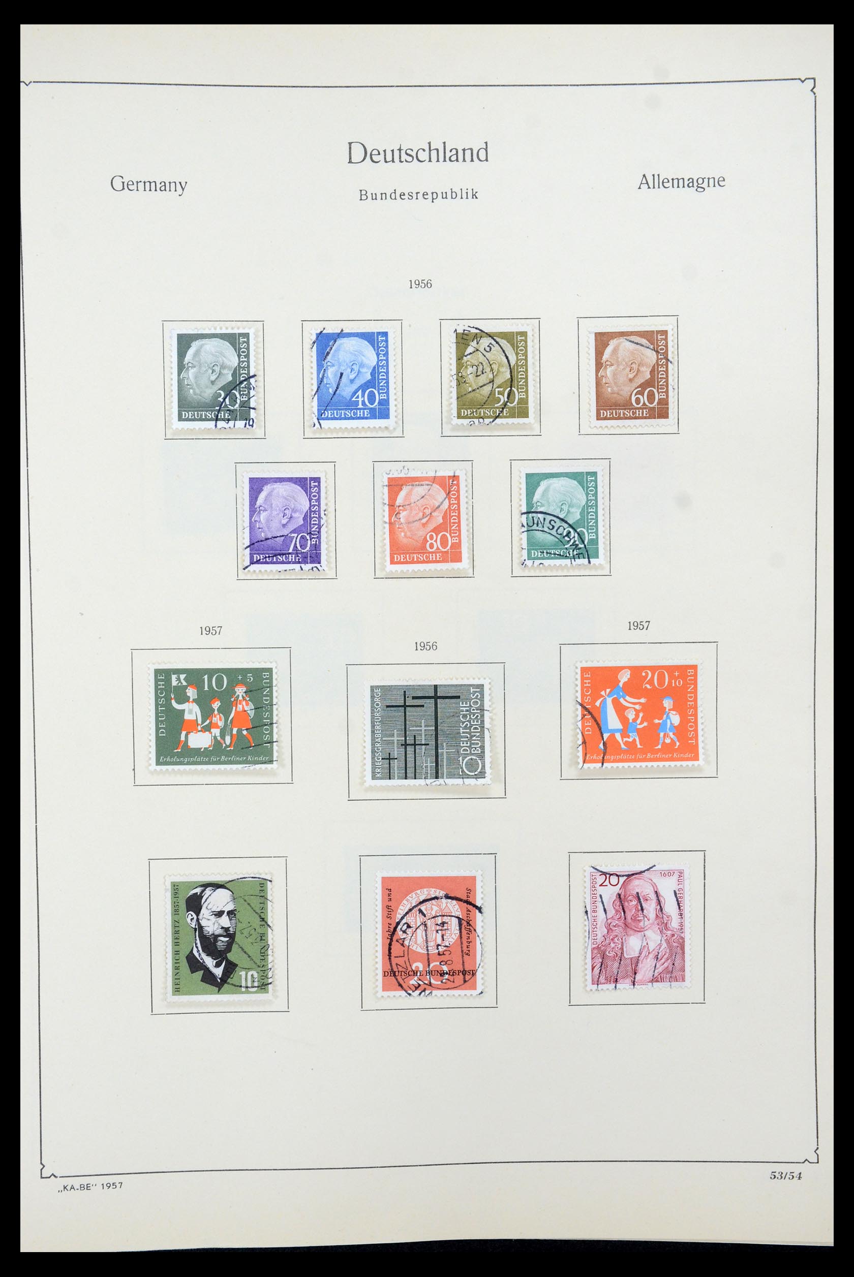 35548 033 - Postzegelverzameling 35548 Duitsland 1945-1989.