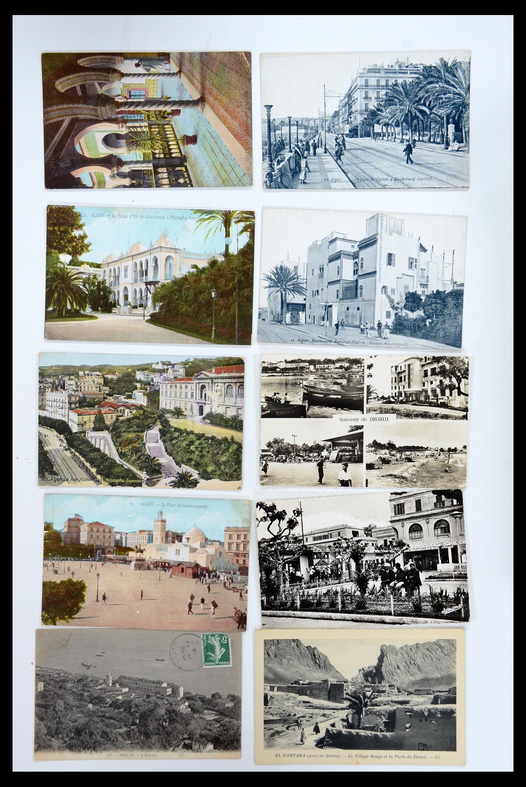 35558 056 - Postzegelverzameling 35558 Algerije ansichtkaarten 1900-1945.