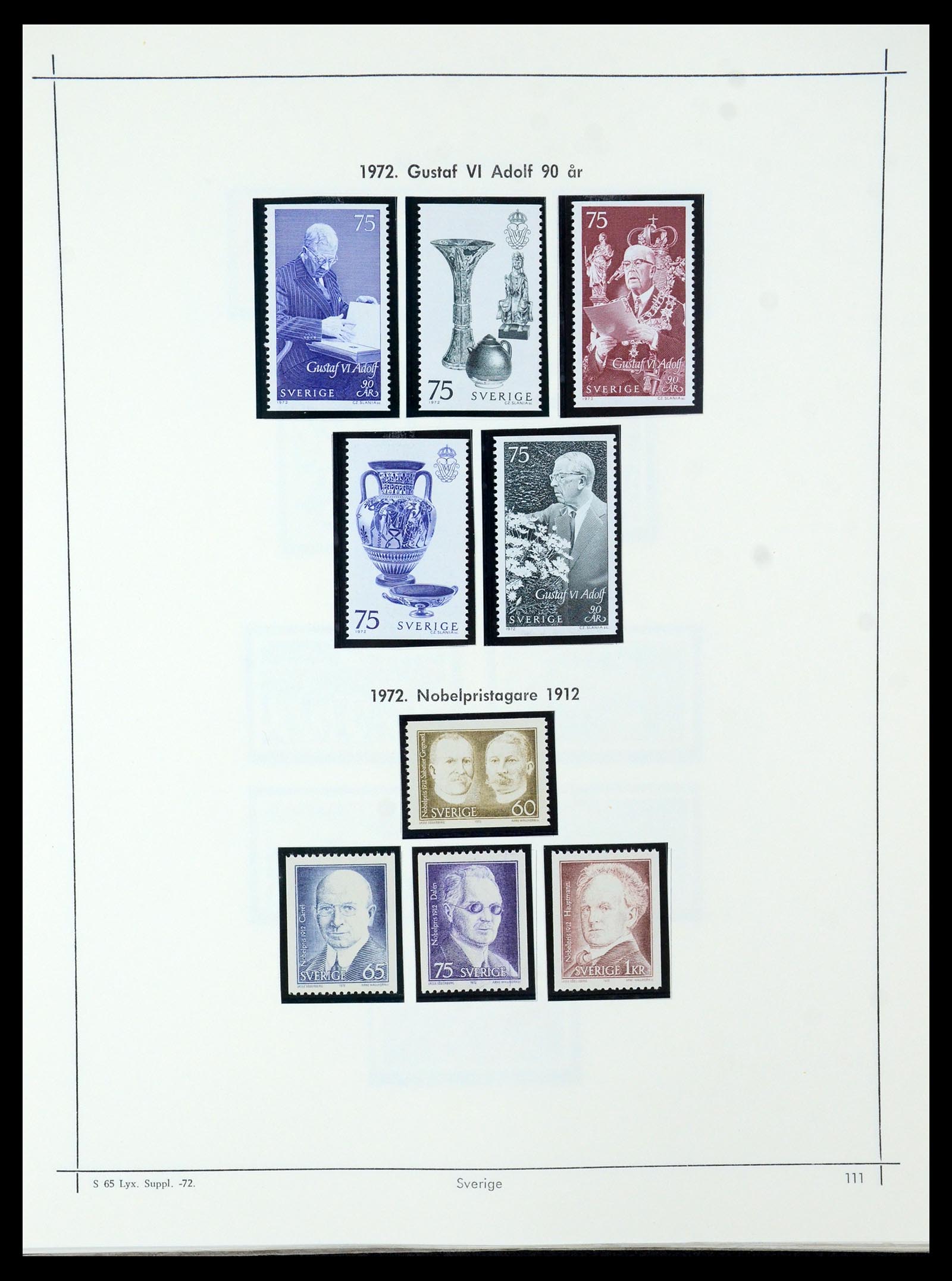 35564 106 - Postzegelverzameling 35564 Zweden 1855-2001.