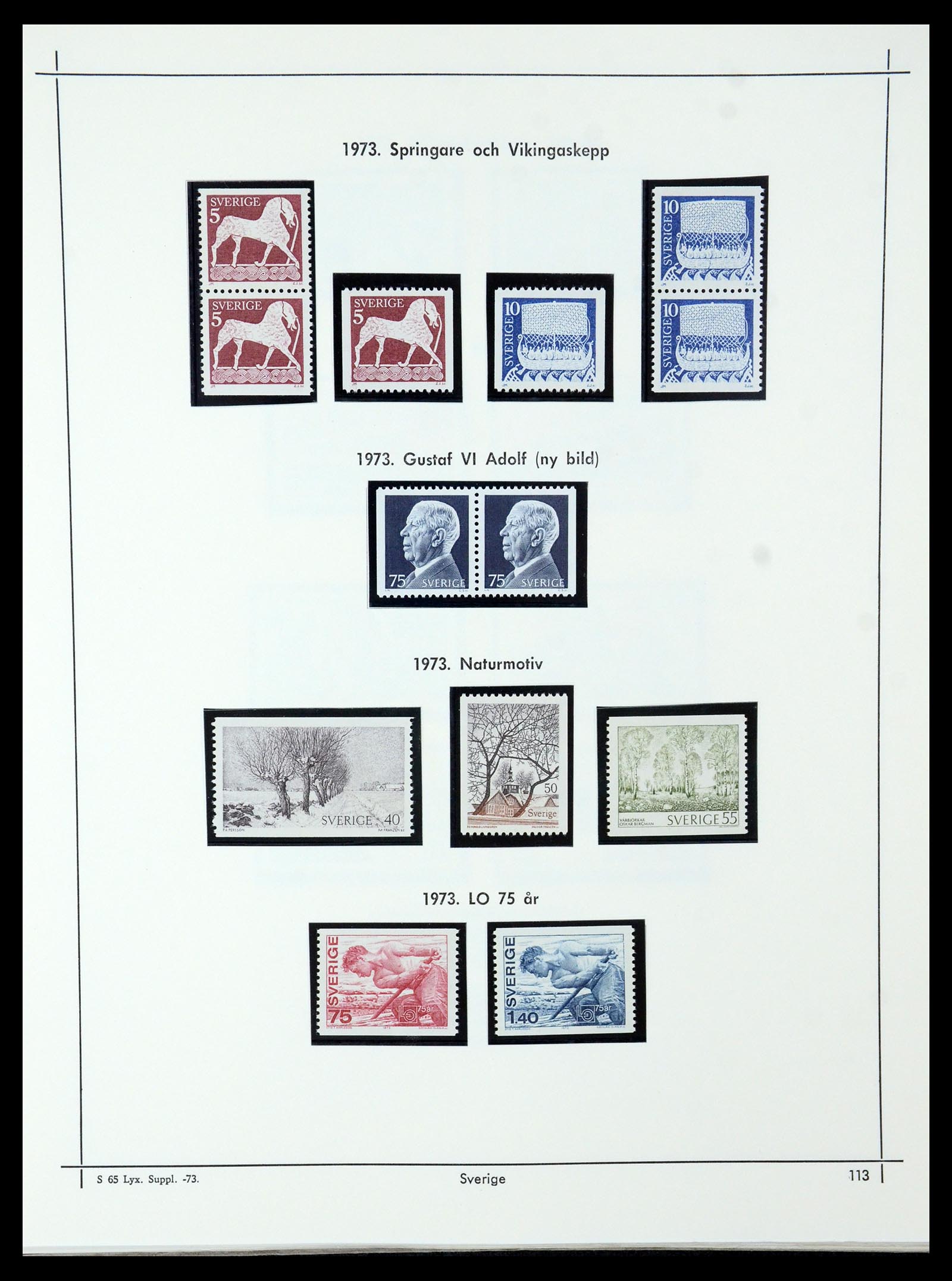 35564 108 - Postzegelverzameling 35564 Zweden 1855-2001.