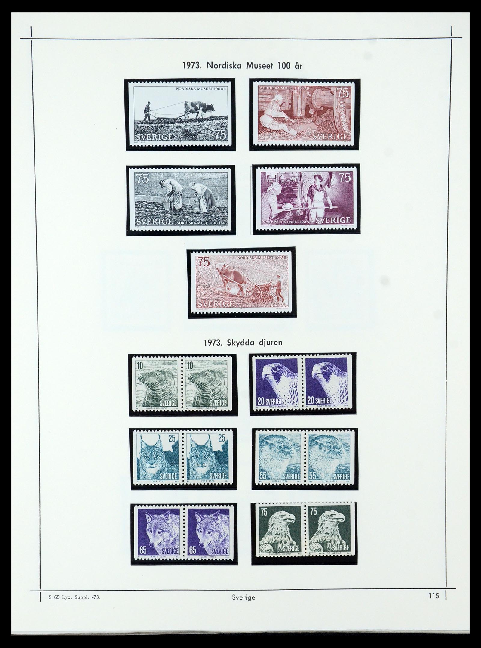 35564 110 - Postzegelverzameling 35564 Zweden 1855-2001.